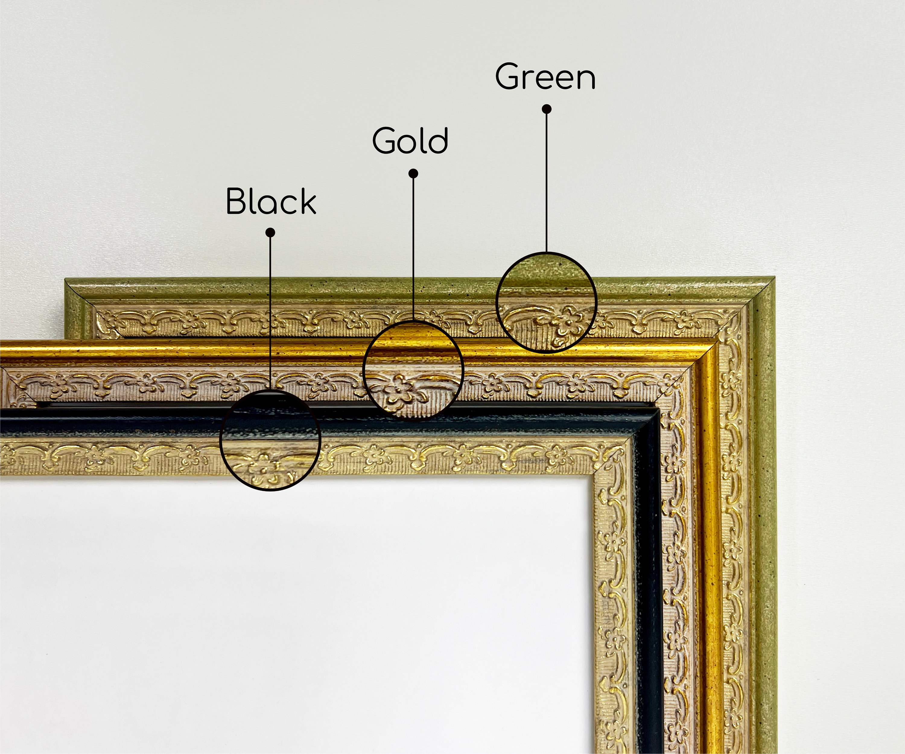 Retro Ornate Picture Frames
