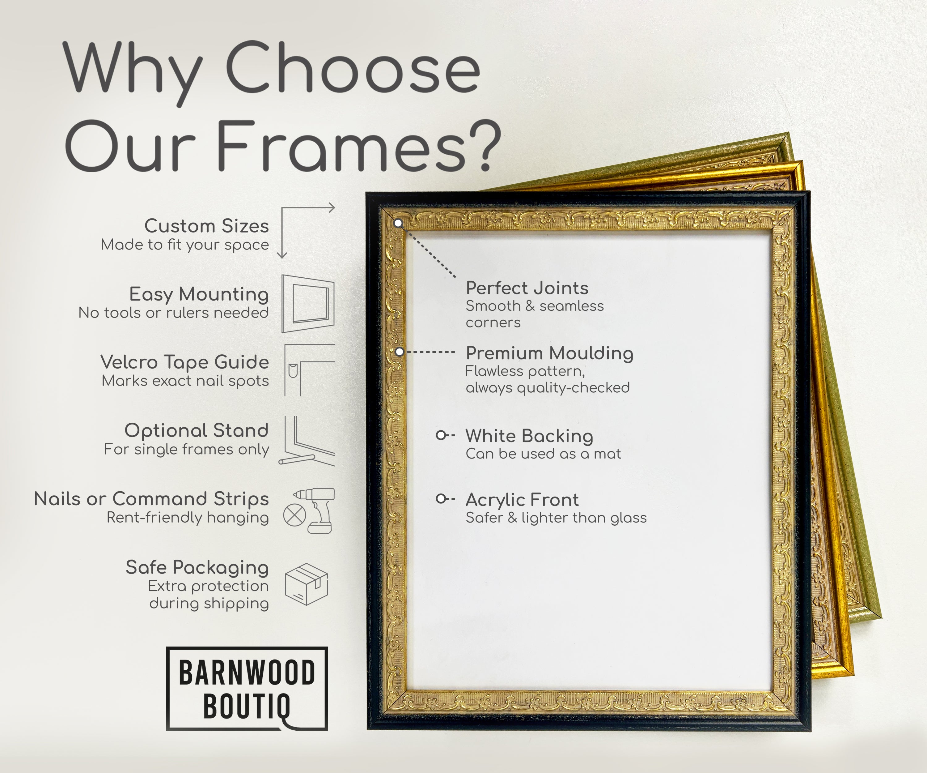 Retro Ornate Picture Frames