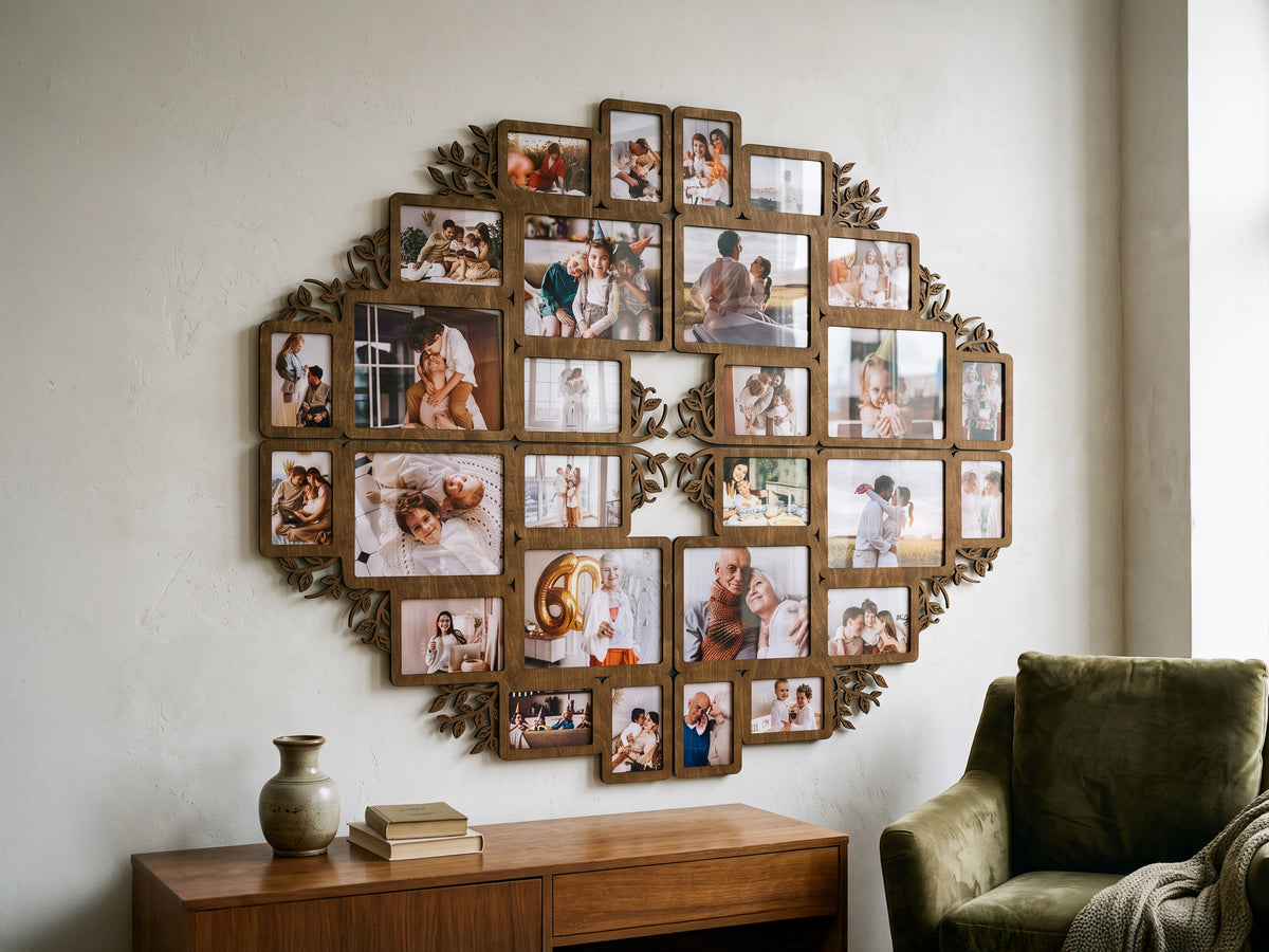 Large Photo Collage for Family Memories and Wall Decor