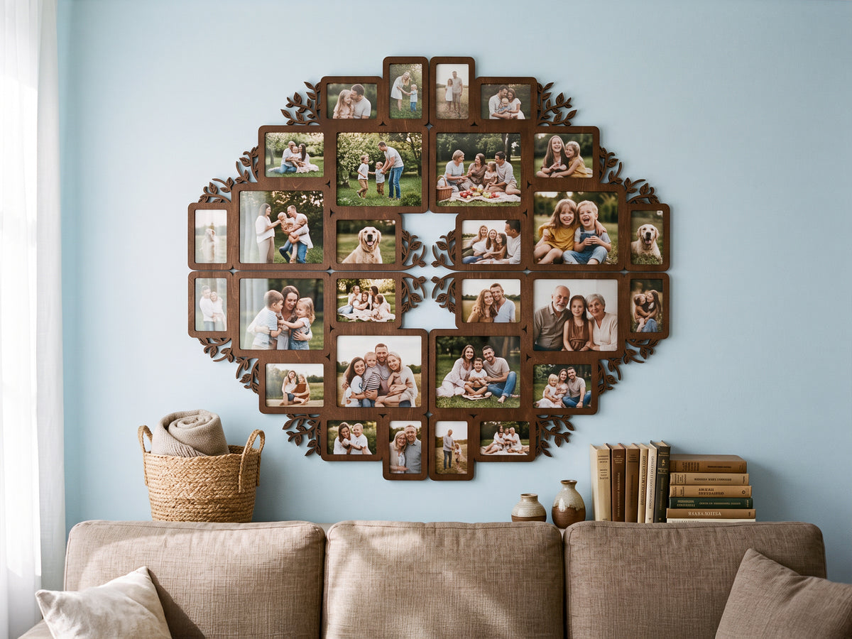 Large Photo Collage for Family Memories and Wall Decor