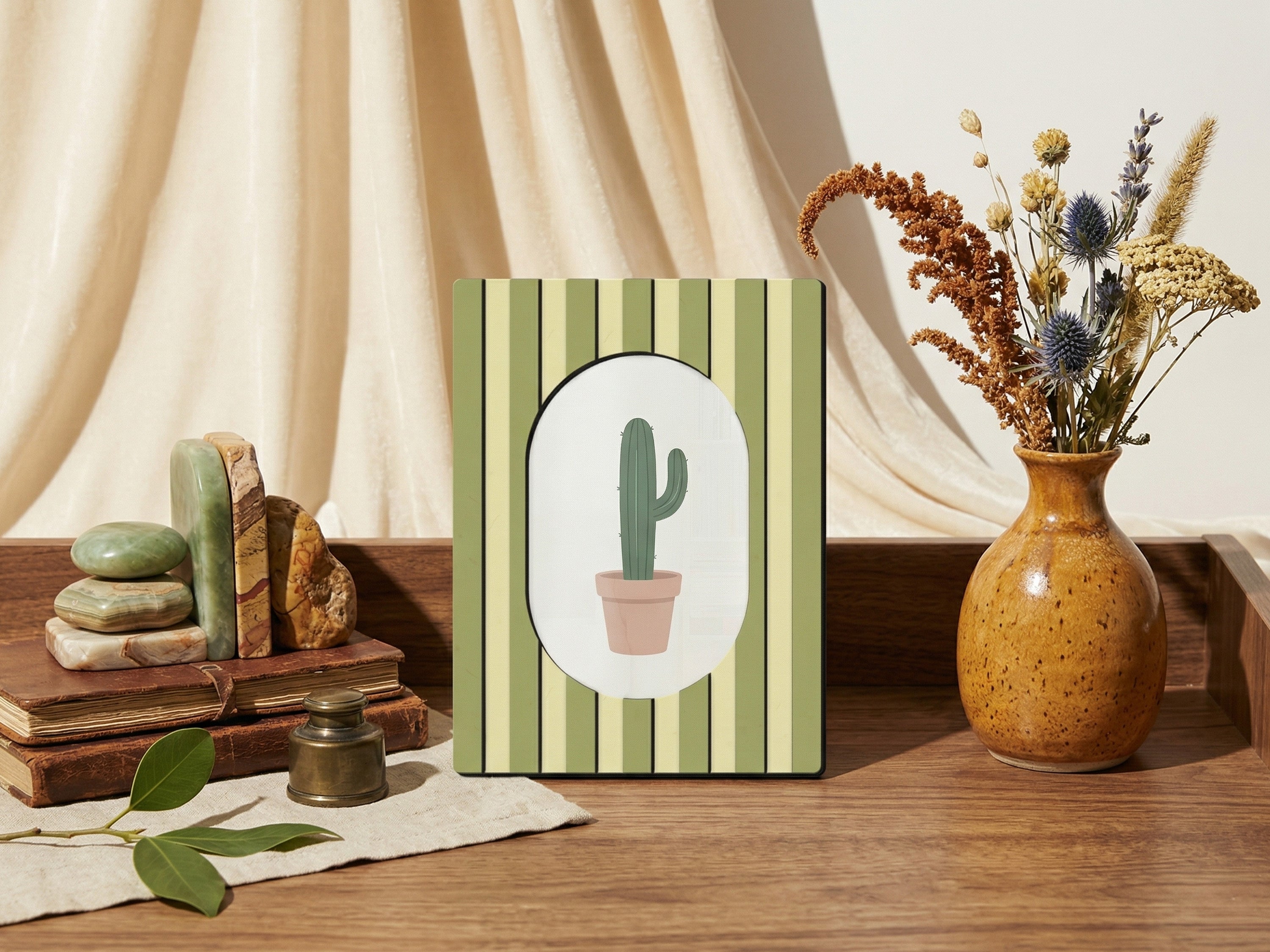 Colorful photo frame | Wavy & Fun Striped Design