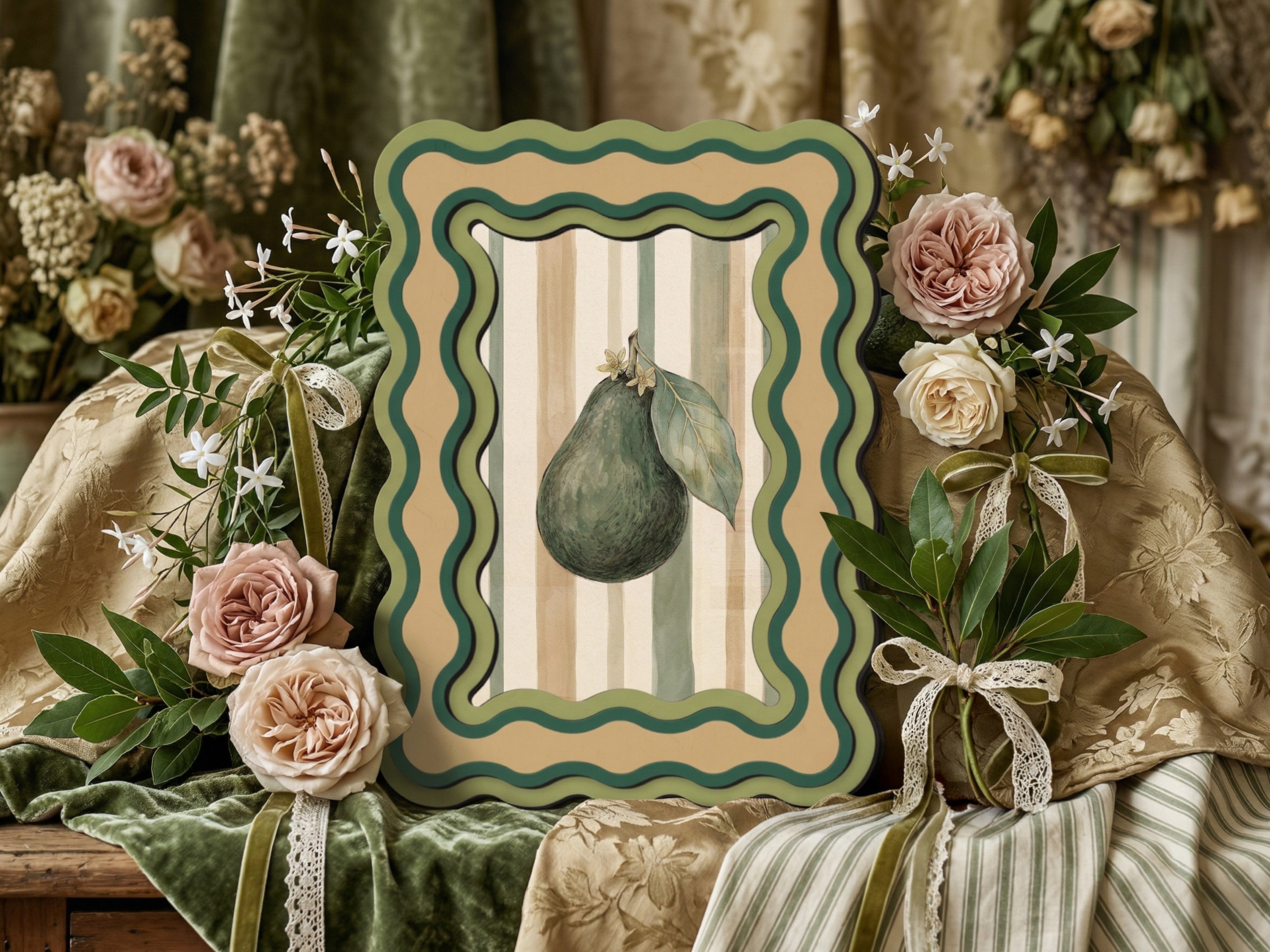 Colorful photo frame | Wavy & Fun Striped Design