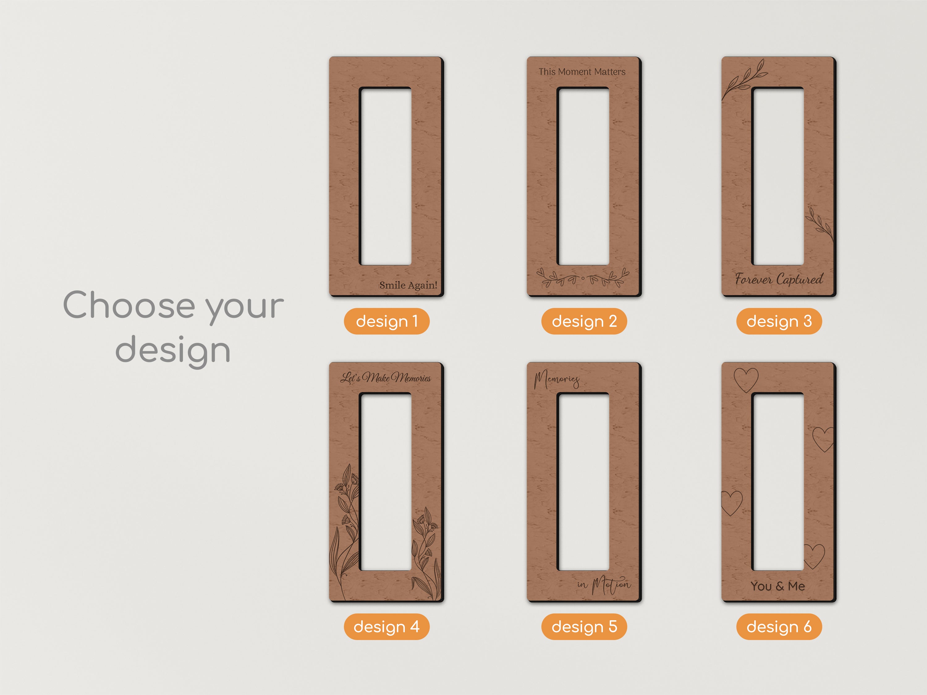 Photo Booth Strip Frame | Magnetic 2x6 Photo Display