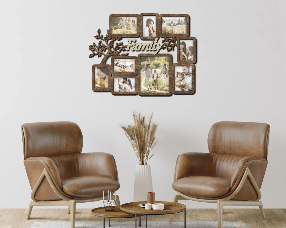 Family Sign Picture Frames - Photo Collage Frame - Multi Frames