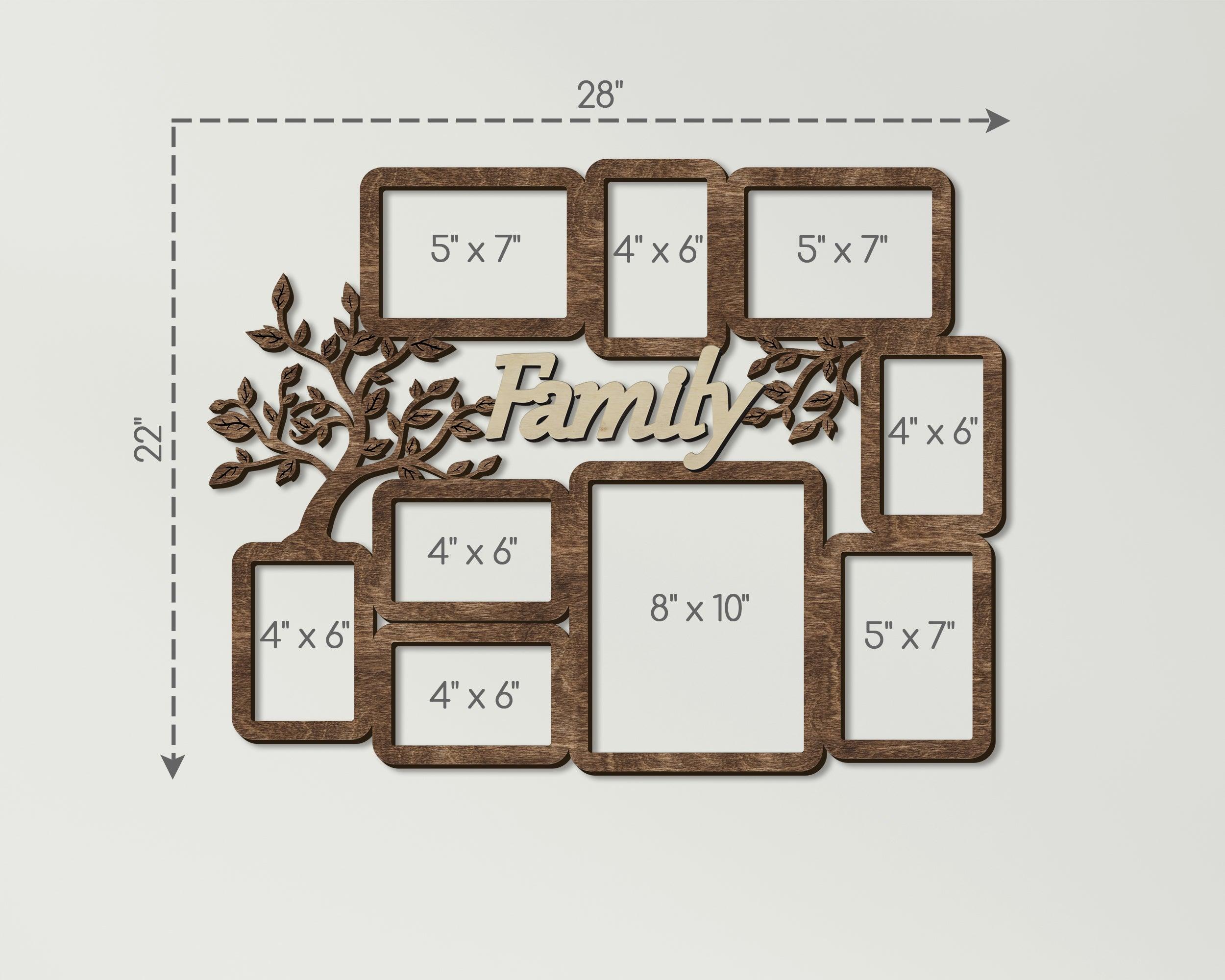 Family Picture Frames | Photo Collage Frame | Multi Photo Frames - The Frame Depot