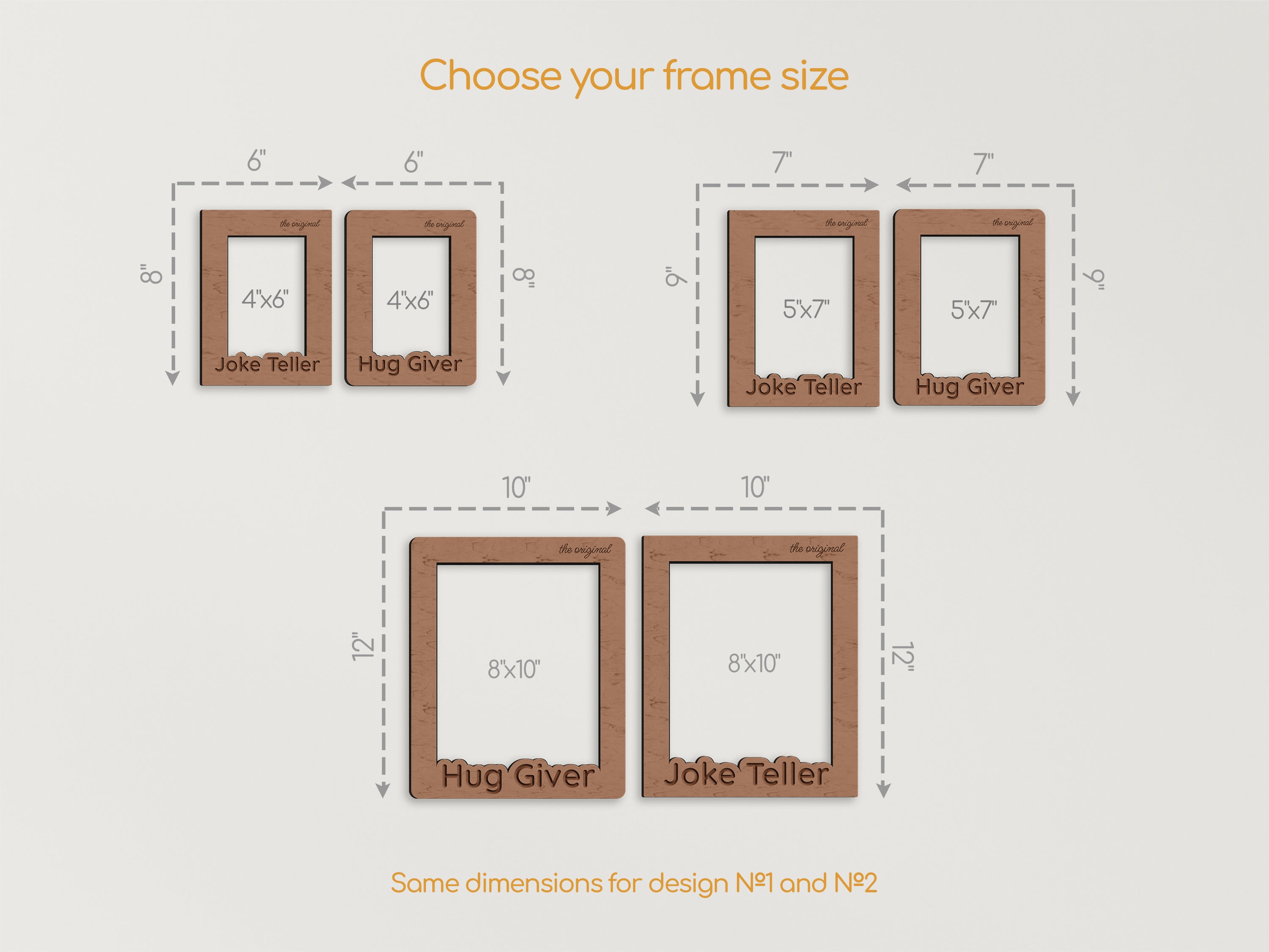 Engraved Picture Frame Set for Grandma & Grandpa: Custom Grandparent Gift