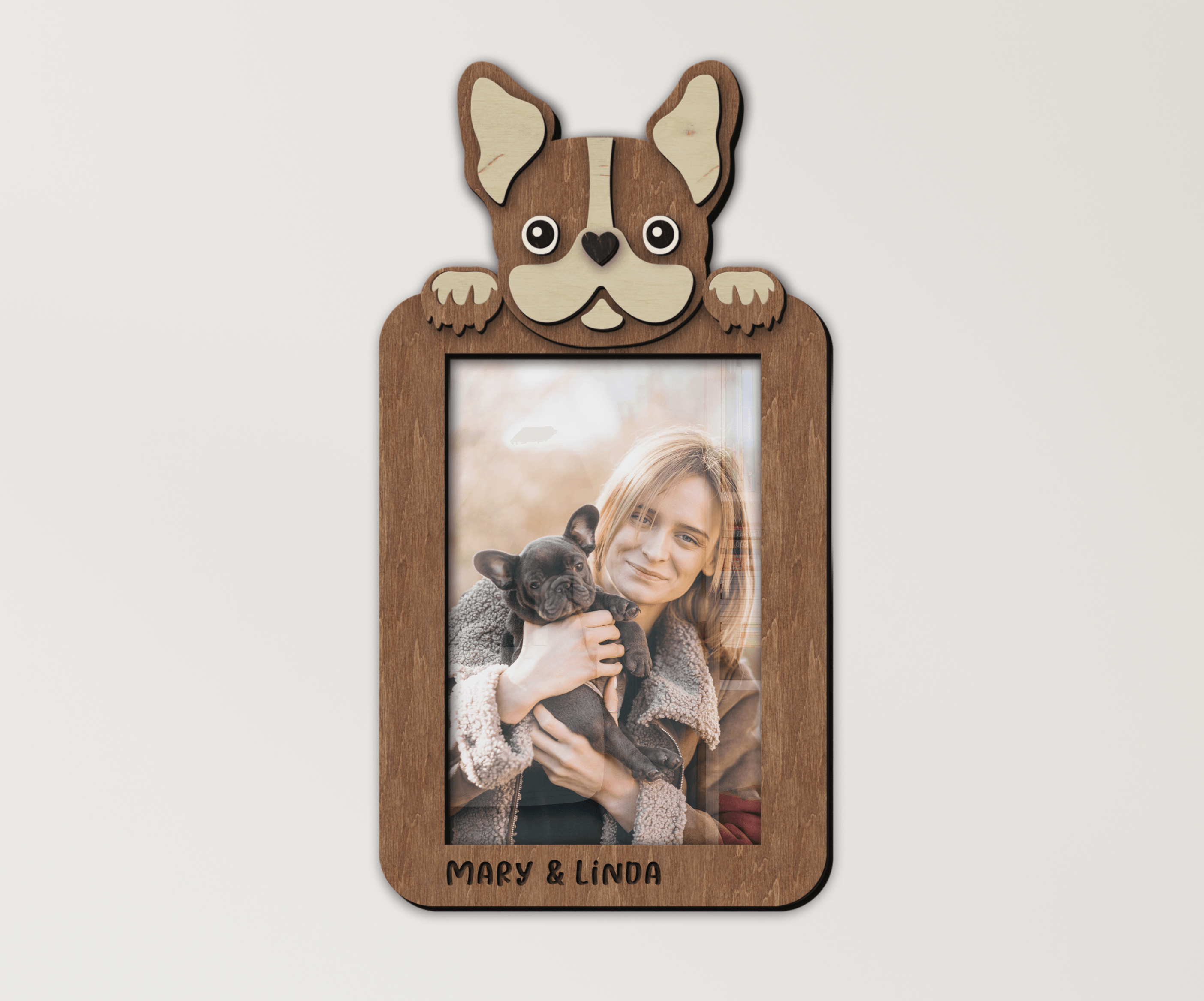 Custom French bulldog frame Unique present for Pet lovers Personalized home decor for dog parents Pet themed decor for living room, nursery