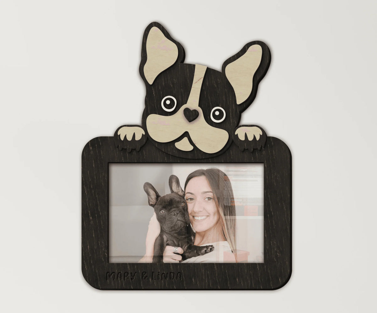 Custom French Bulldog Frame - Personalized Dog Decor