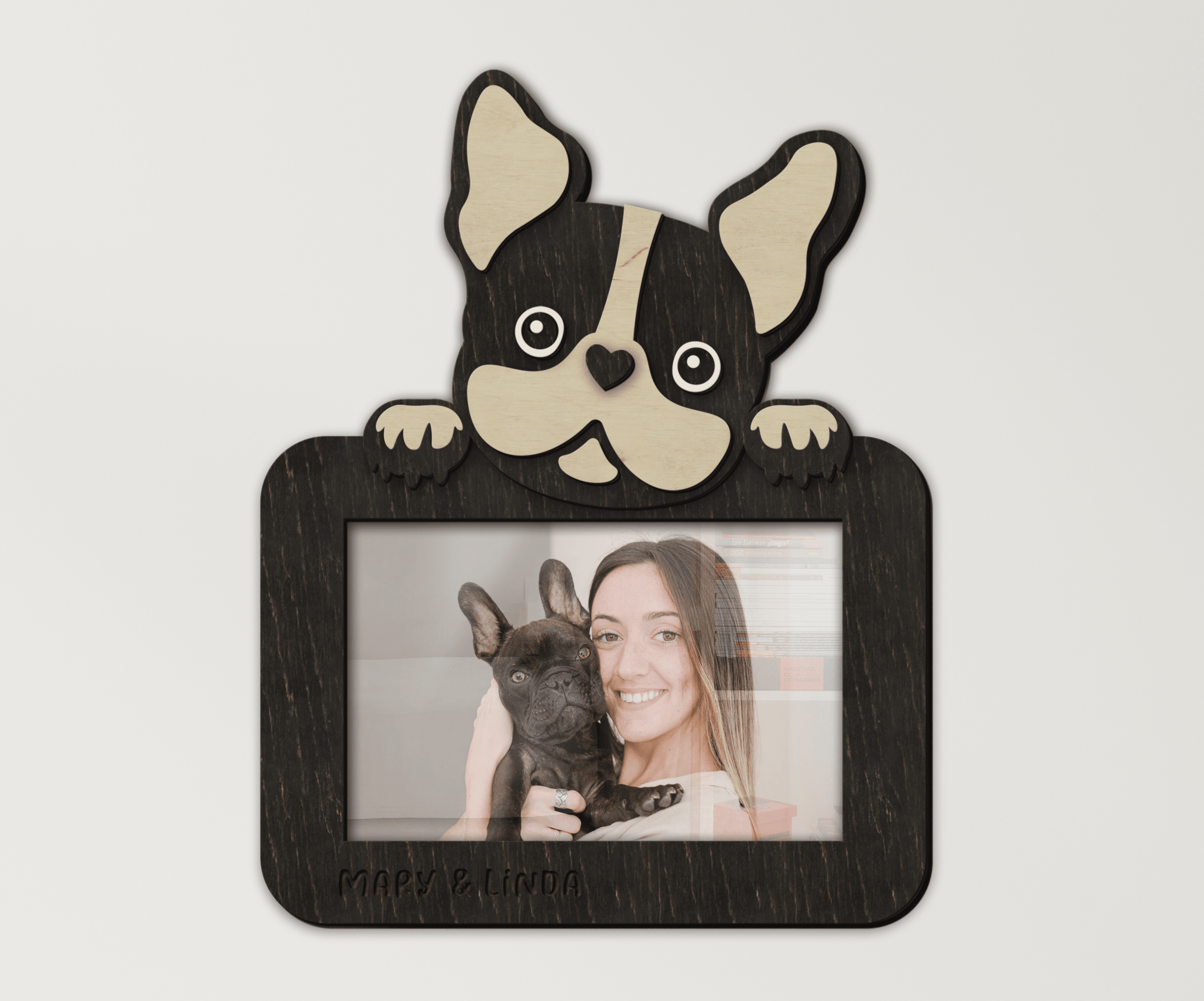 Unique present for Pet lovers Custom French bulldog frame Personalized home decor for dog parents Pet themed decor for living room, nursery