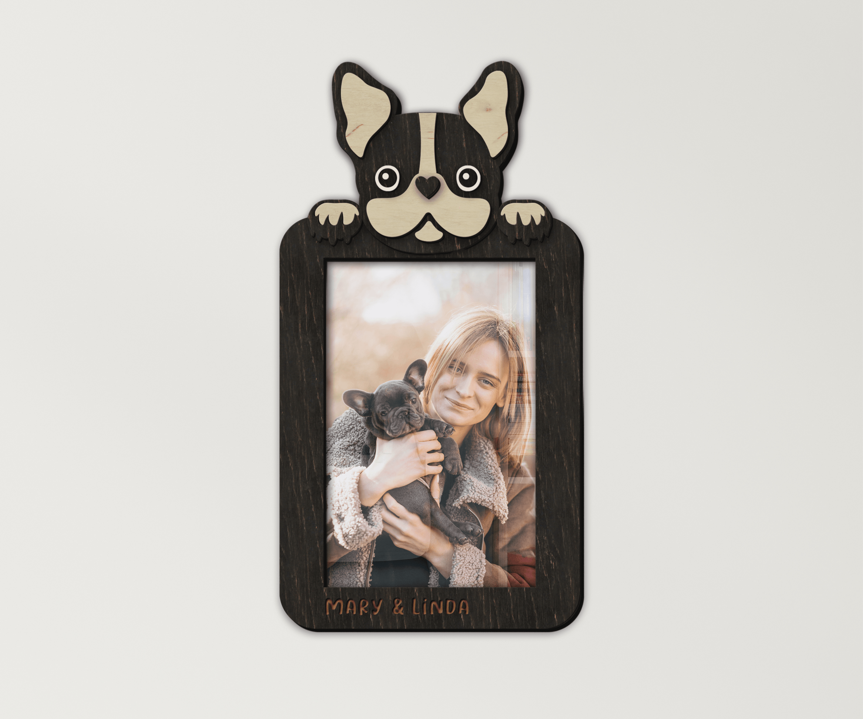 Custom French bulldog frame Unique present for Pet lovers Personalized home decor for dog parents Pet themed decor for living room, nursery