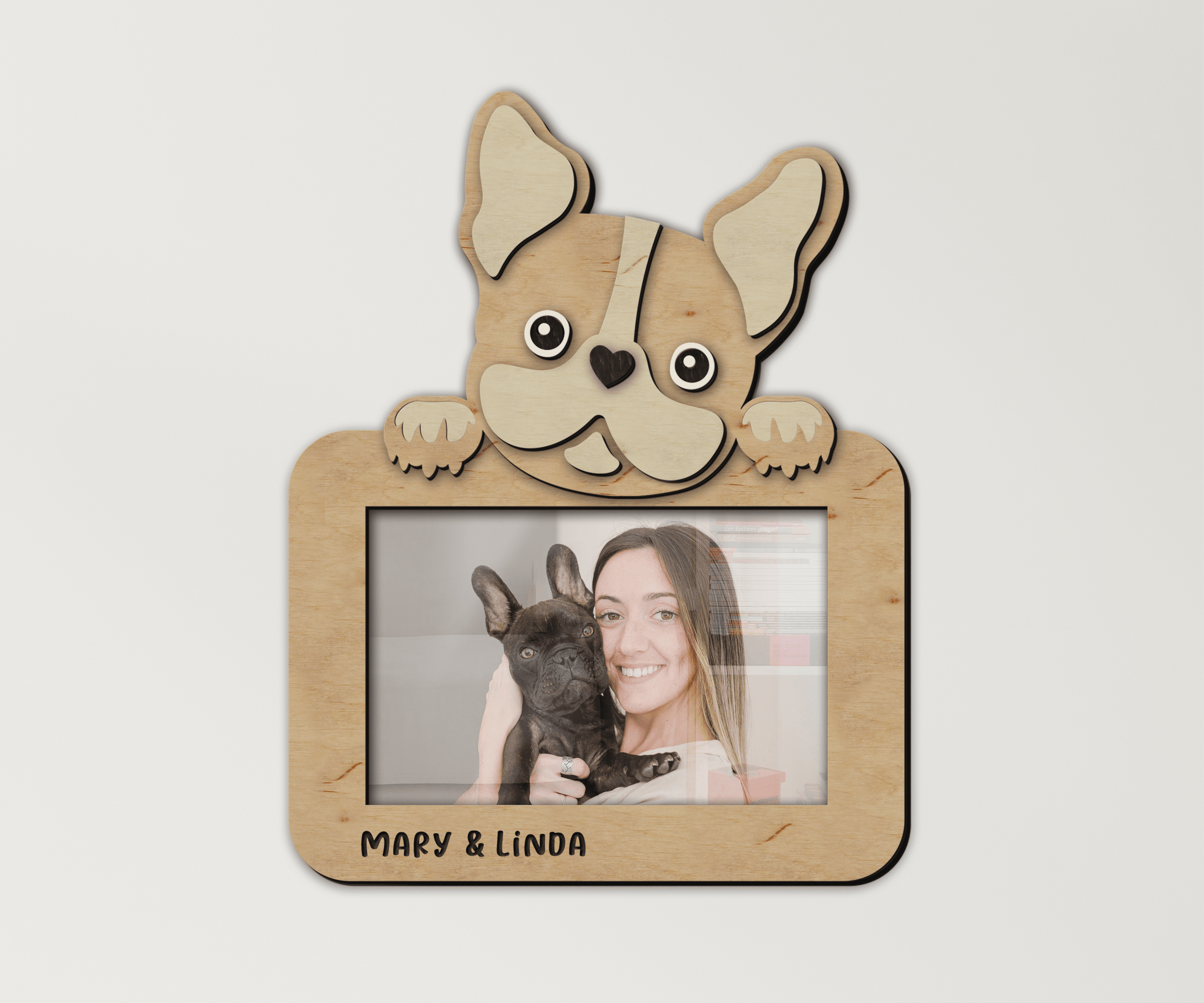 Unique present for Pet lovers Custom French bulldog frame Personalized home decor for dog parents Pet themed decor for living room, nursery