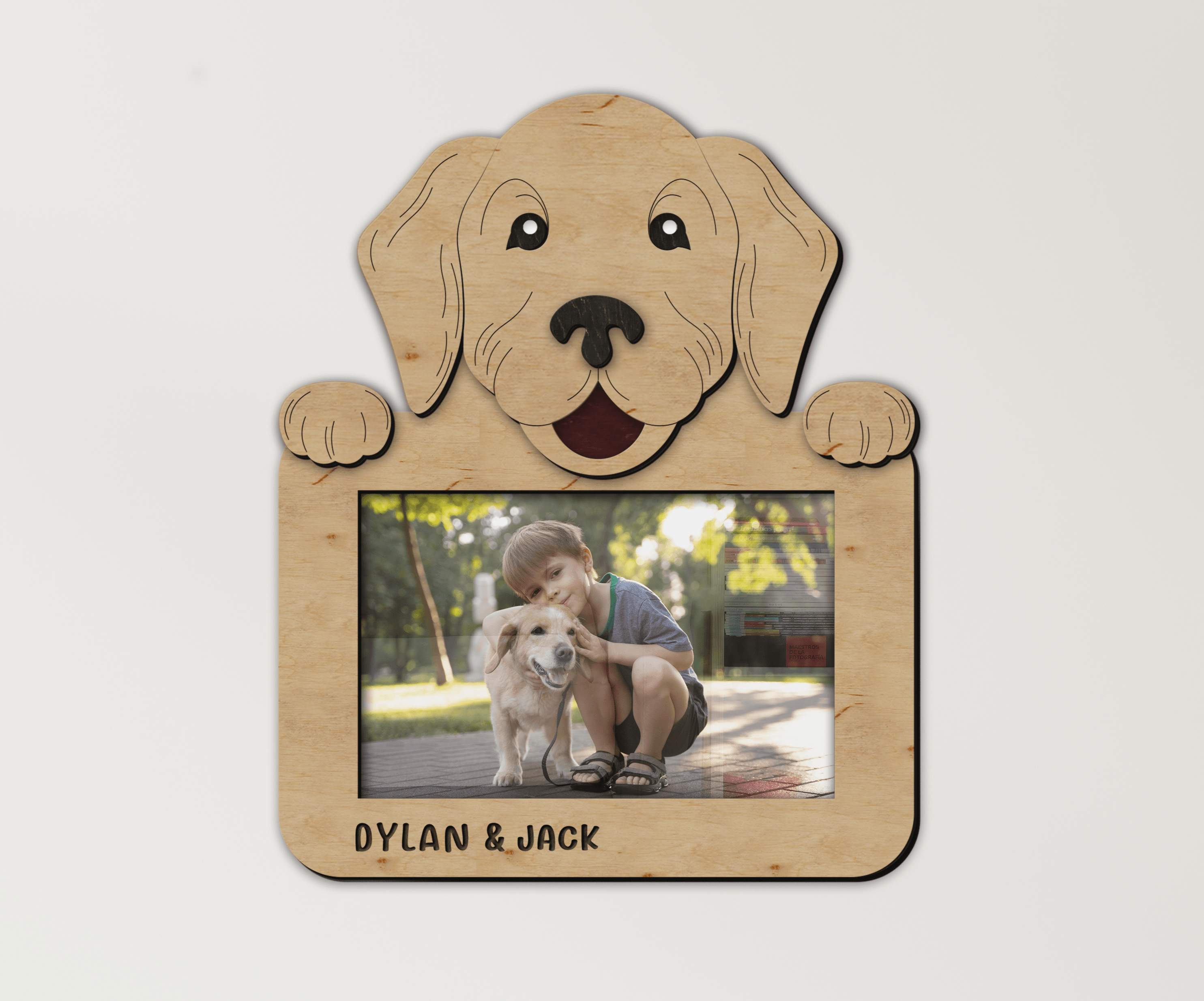 Custom Golden Retriever frame Personalized home decor for dog moms Unique present for Pet lovers Pet themed decor for living room or nursery