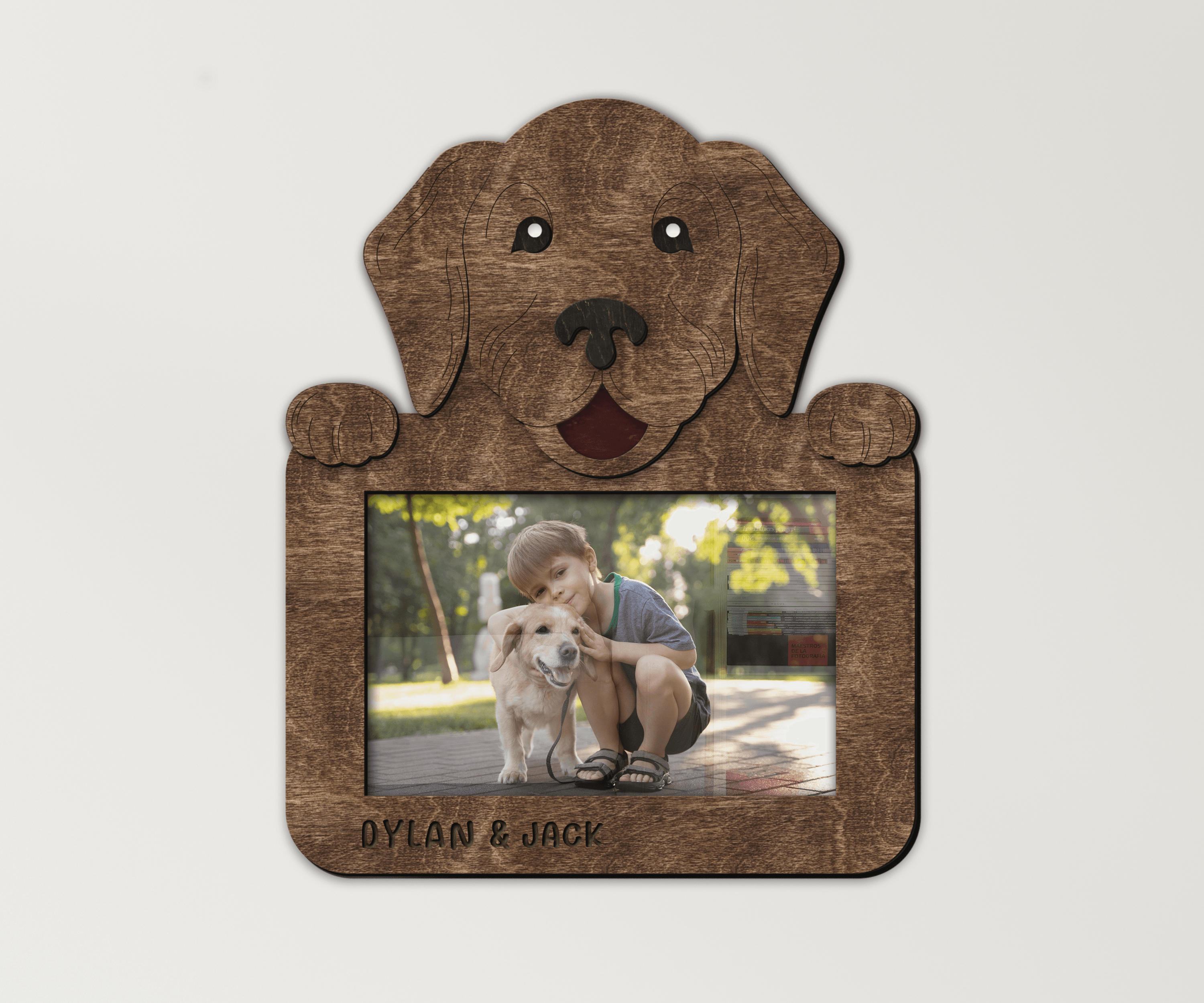 Custom Golden Retriever frame Personalized home decor for dog moms Unique present for Pet lovers Pet themed decor for living room or nursery