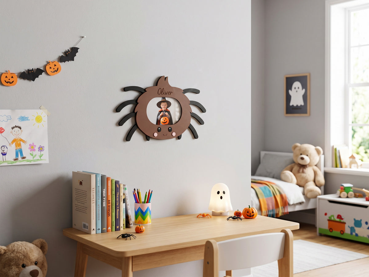 Halloween Photo Frame – Personalized Wooden Kids Picture Frame