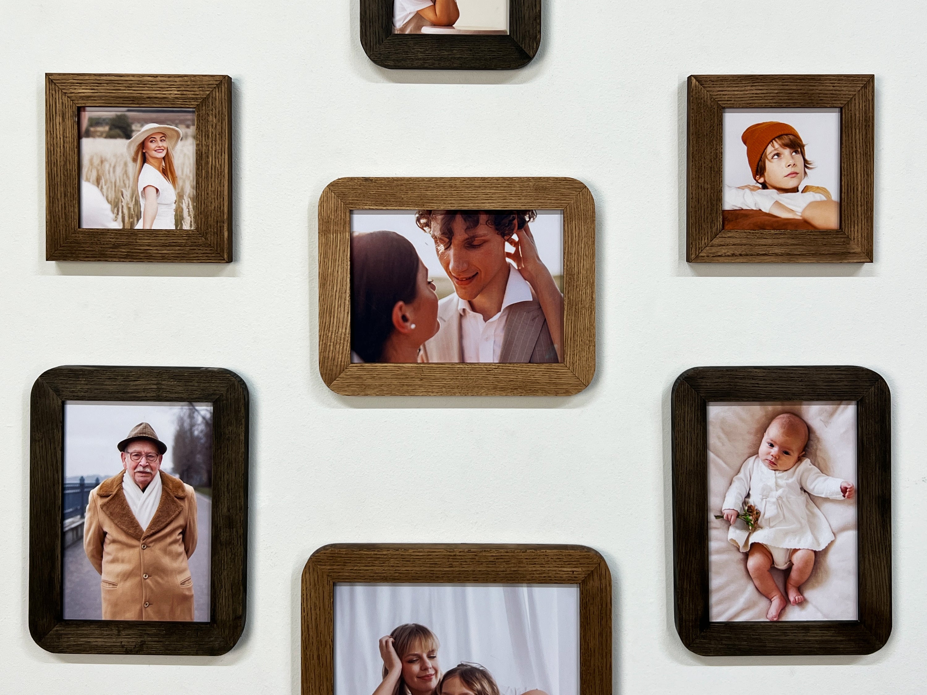 Heart Shaped Photo Collage | Love Story Picture Frame Set
