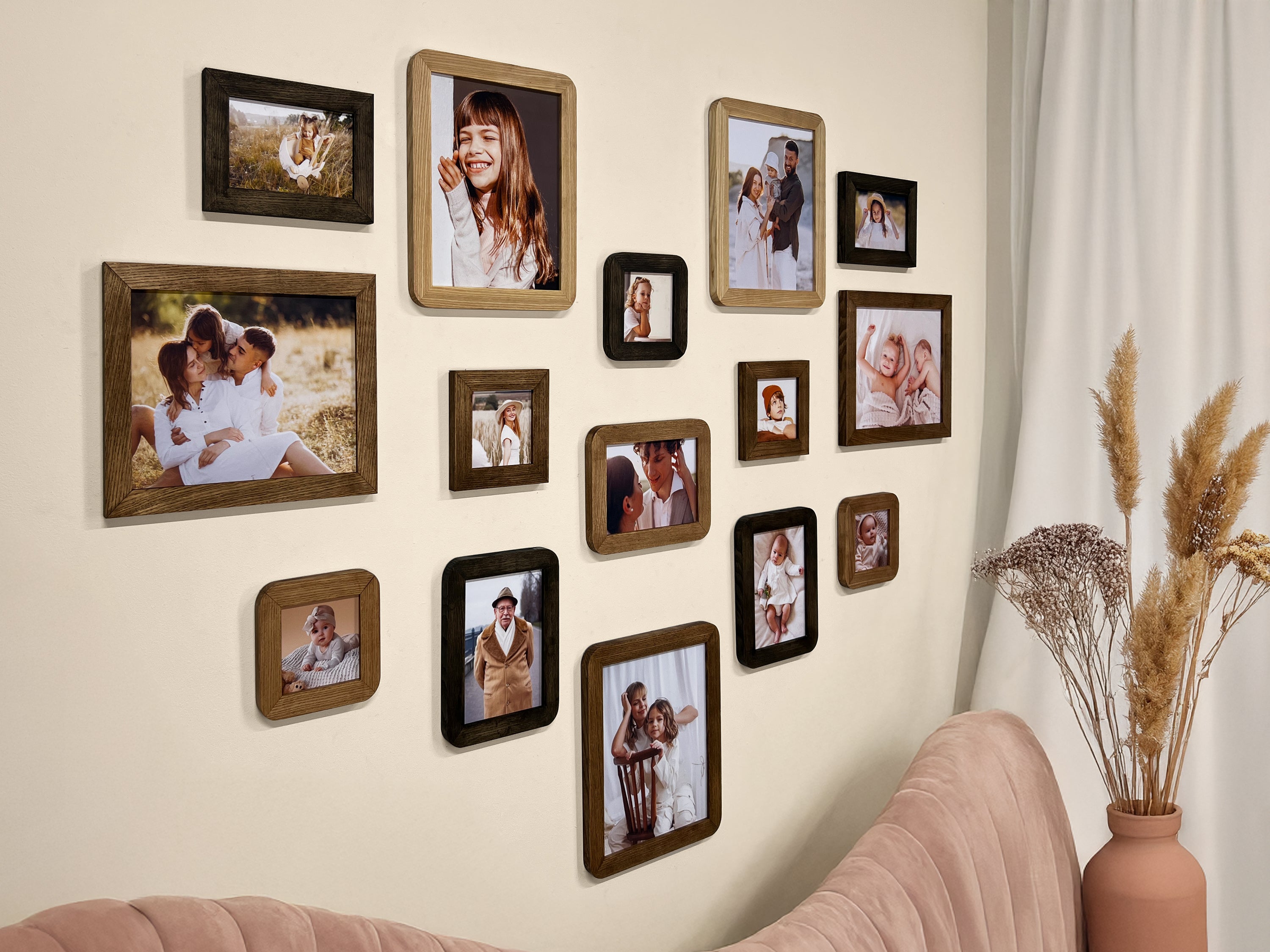 Heart Shaped Photo Collage | Love Story Picture Frame Set