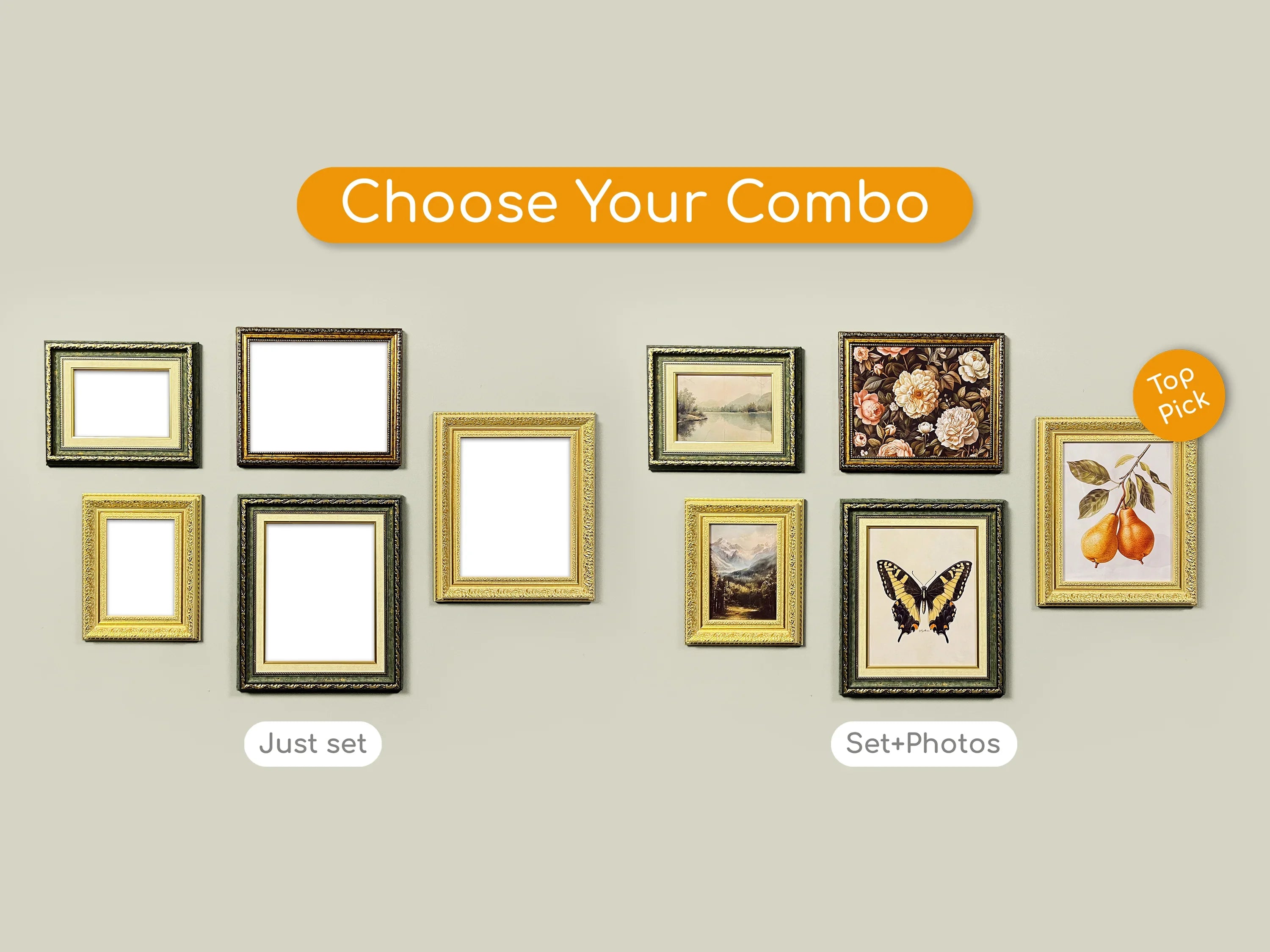 Ivorywood Vintage Small Set - Gallery Wall Frames