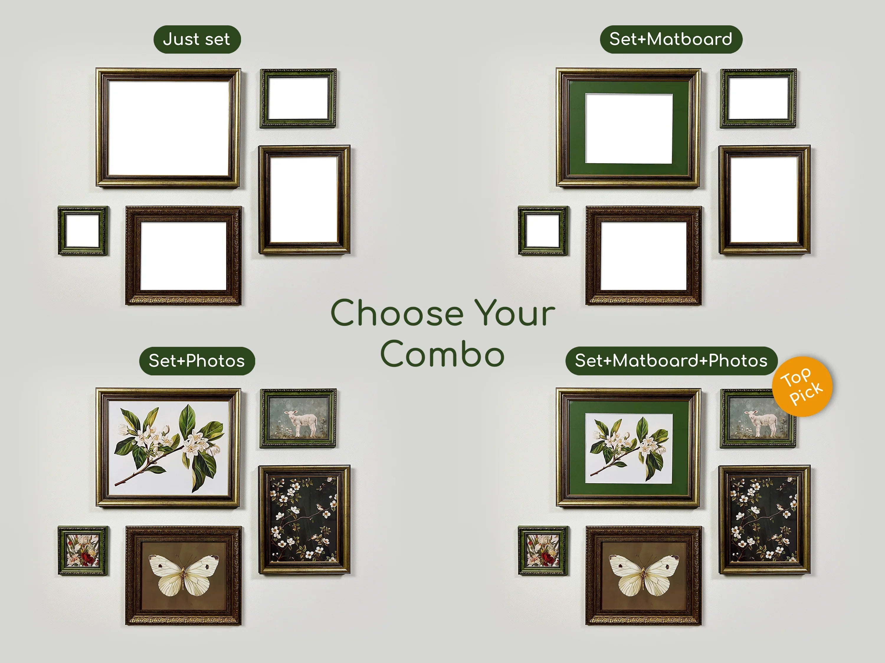 Regalia Vintage Small Set - Gallery Wall Frames