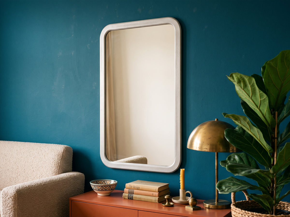 Rounded Rectangle Wall Mirror – Custom Size Wood Framed Mirror