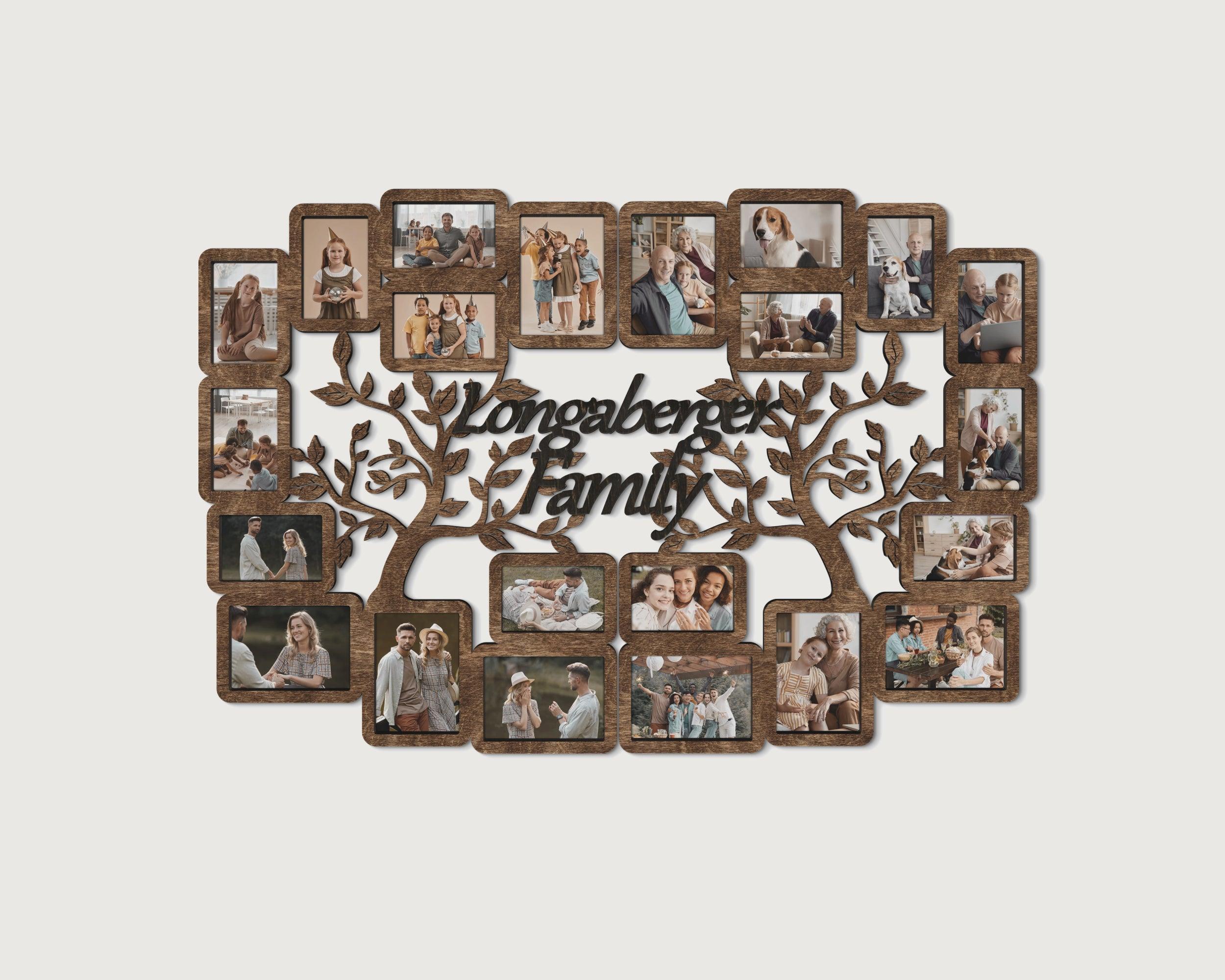 Personalized Family Tree Collage | Custom Large Photo Gallery Frames - The Frame Depot