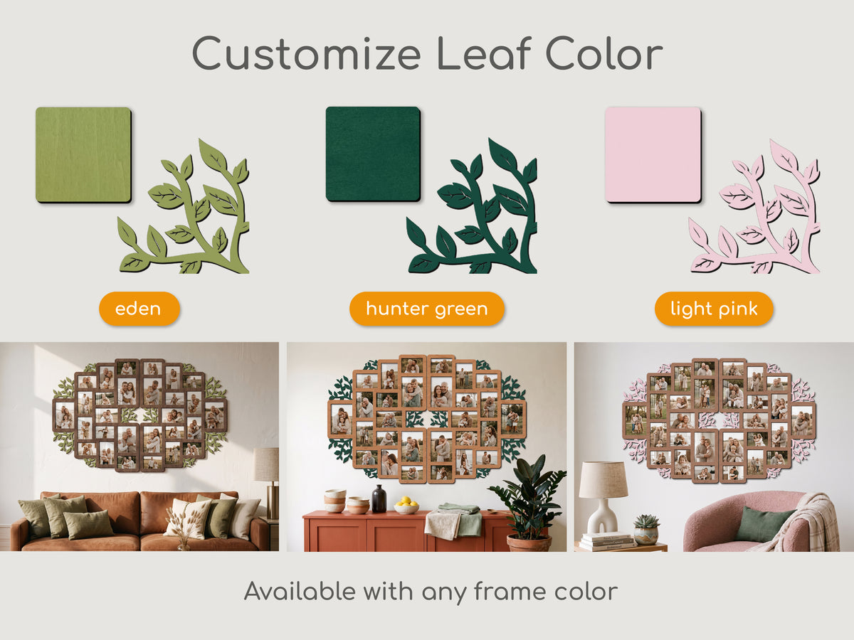 Botanical Gallery Wall Frames for Family Photos
