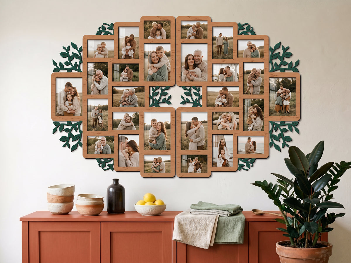 Botanical Gallery Wall Frames for Family Photos