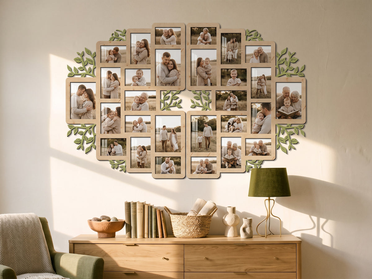 Botanical Gallery Wall Frames for Family Photos