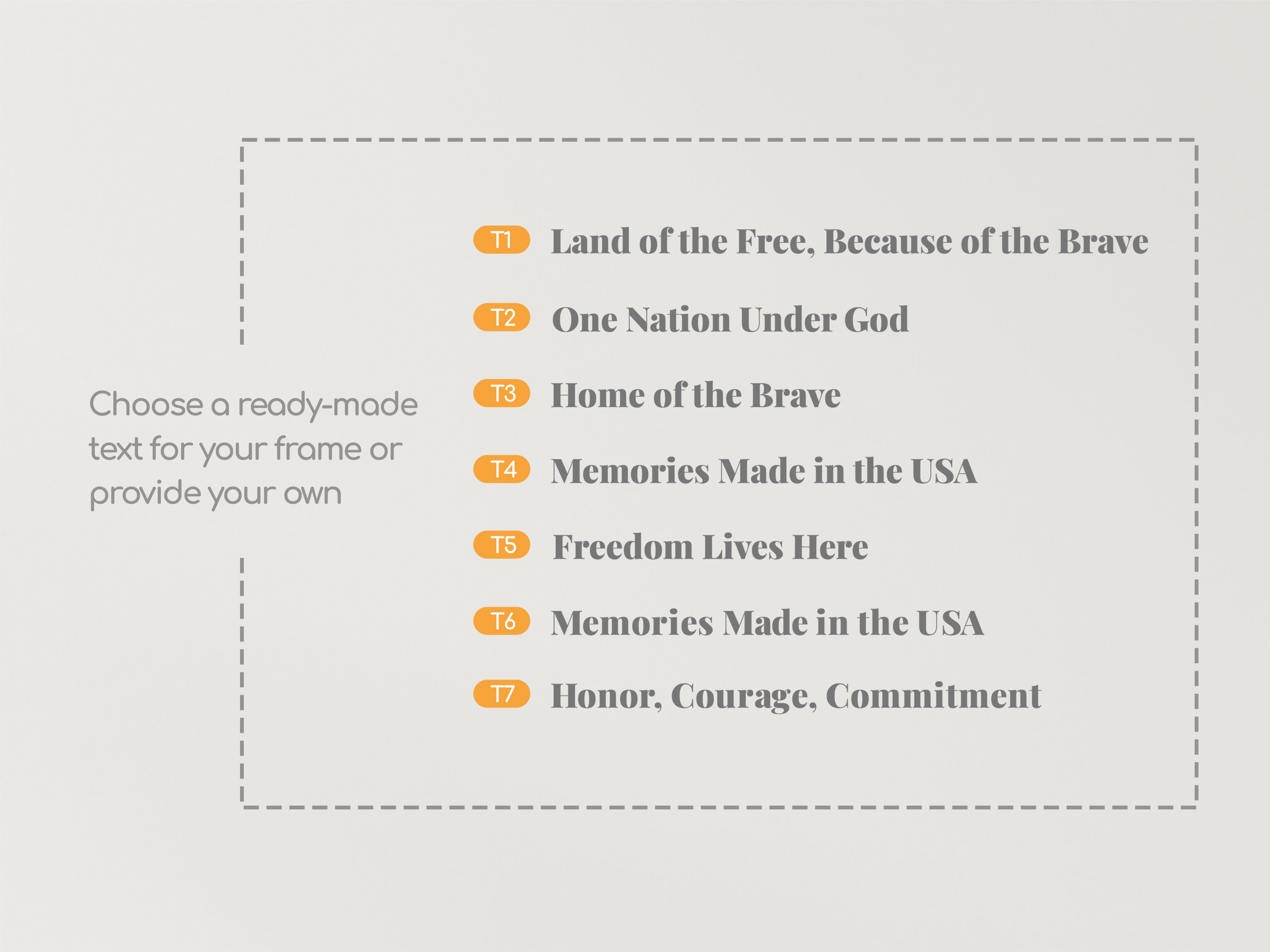 Frame with USA Flag Poster - New US Citizen Gift