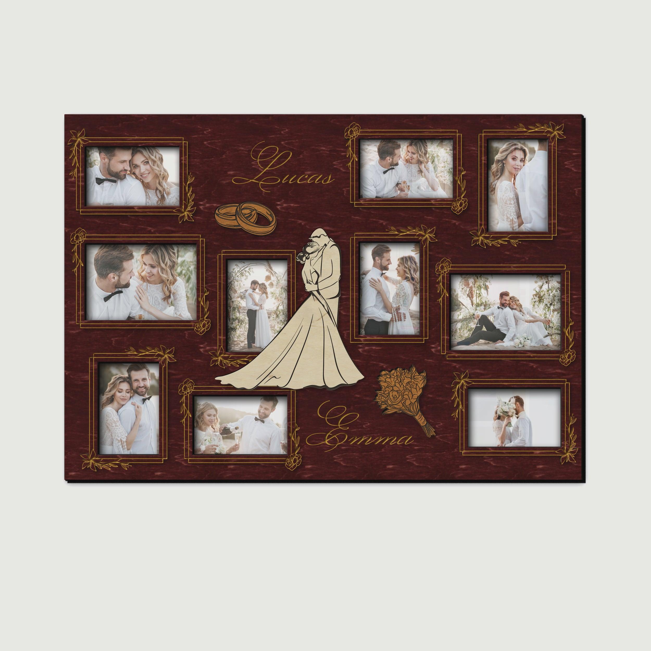 Elegant Wedding Photo Collage | Perfect Anniversary Gift - The Frame Depot