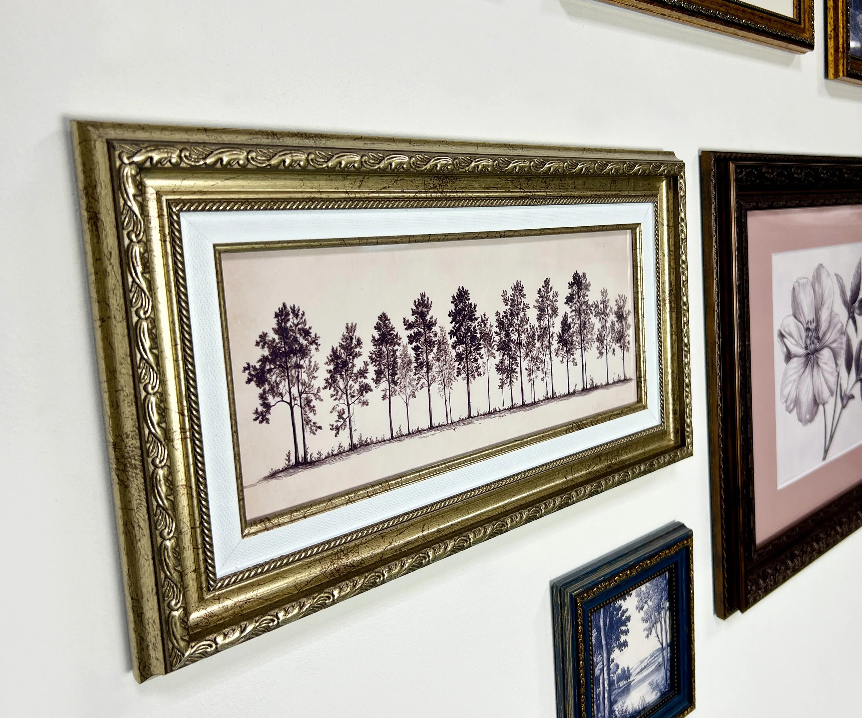 Brown & Gold Frames for Ornate Gallery Wall Frames Set