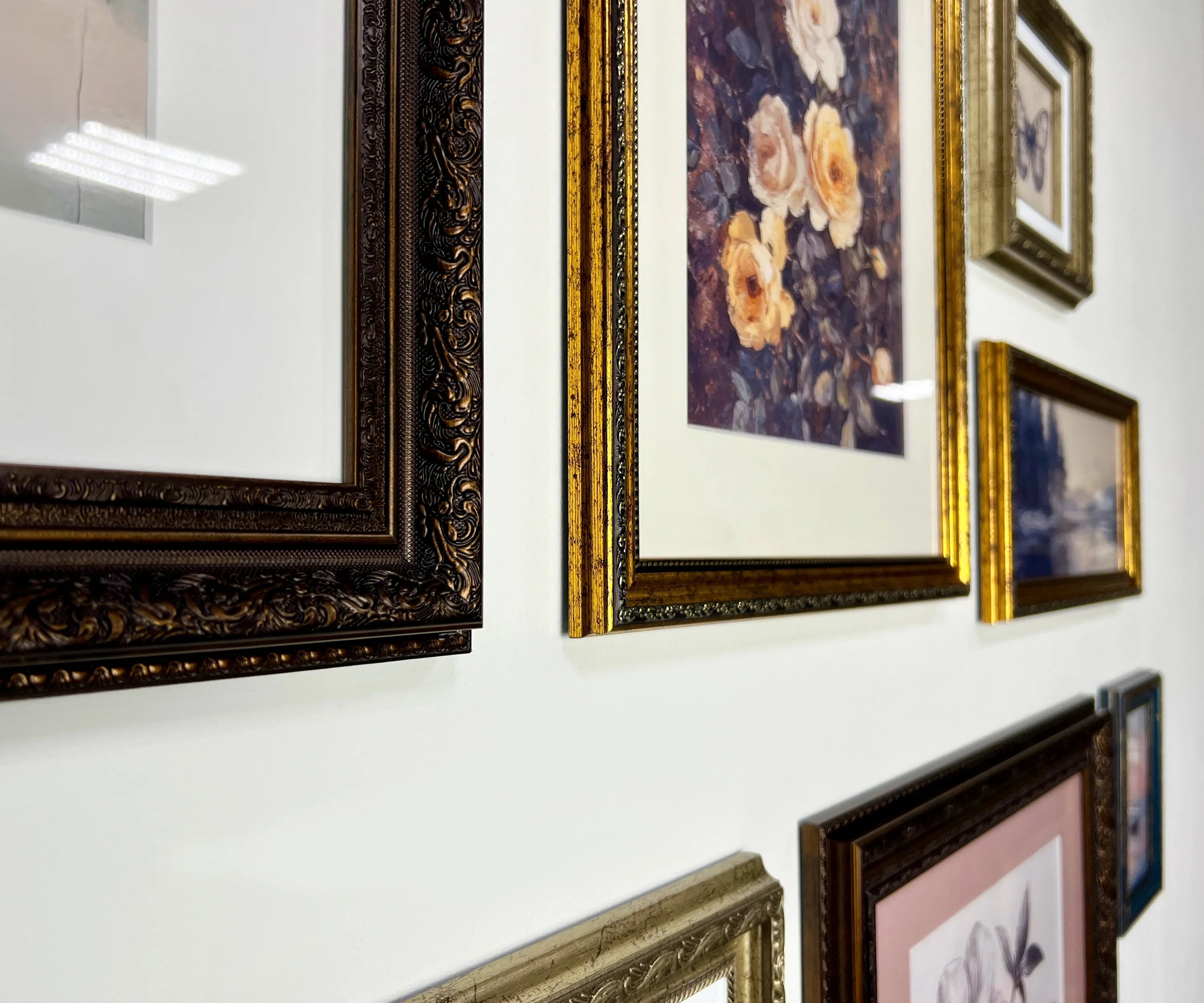 Brown & Gold Frames for Ornate Gallery Wall Frames Set