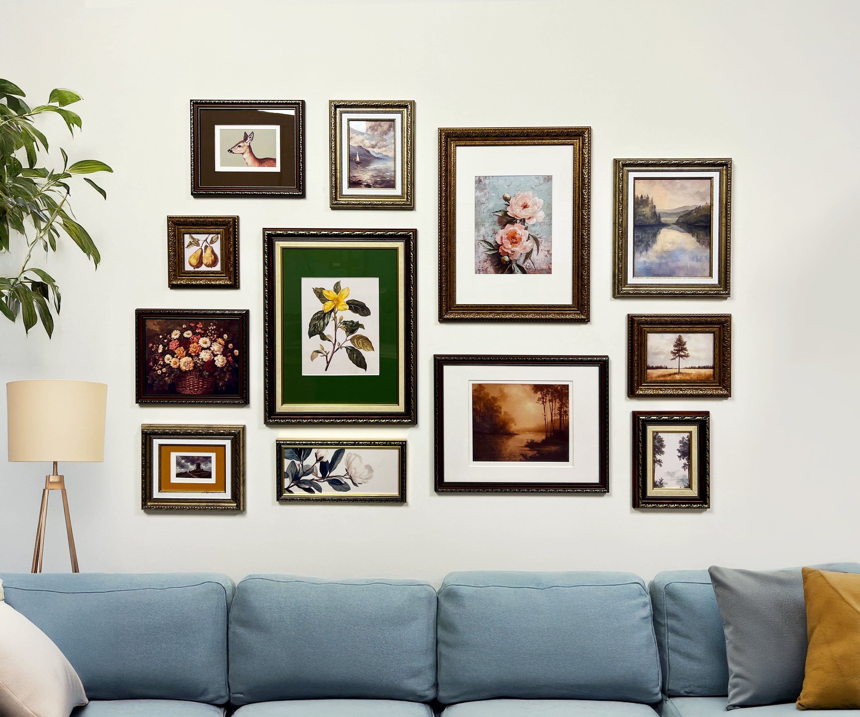 Dark Ornate Gallery Wall Frames Set – Victorian-Inspired Picture Frames