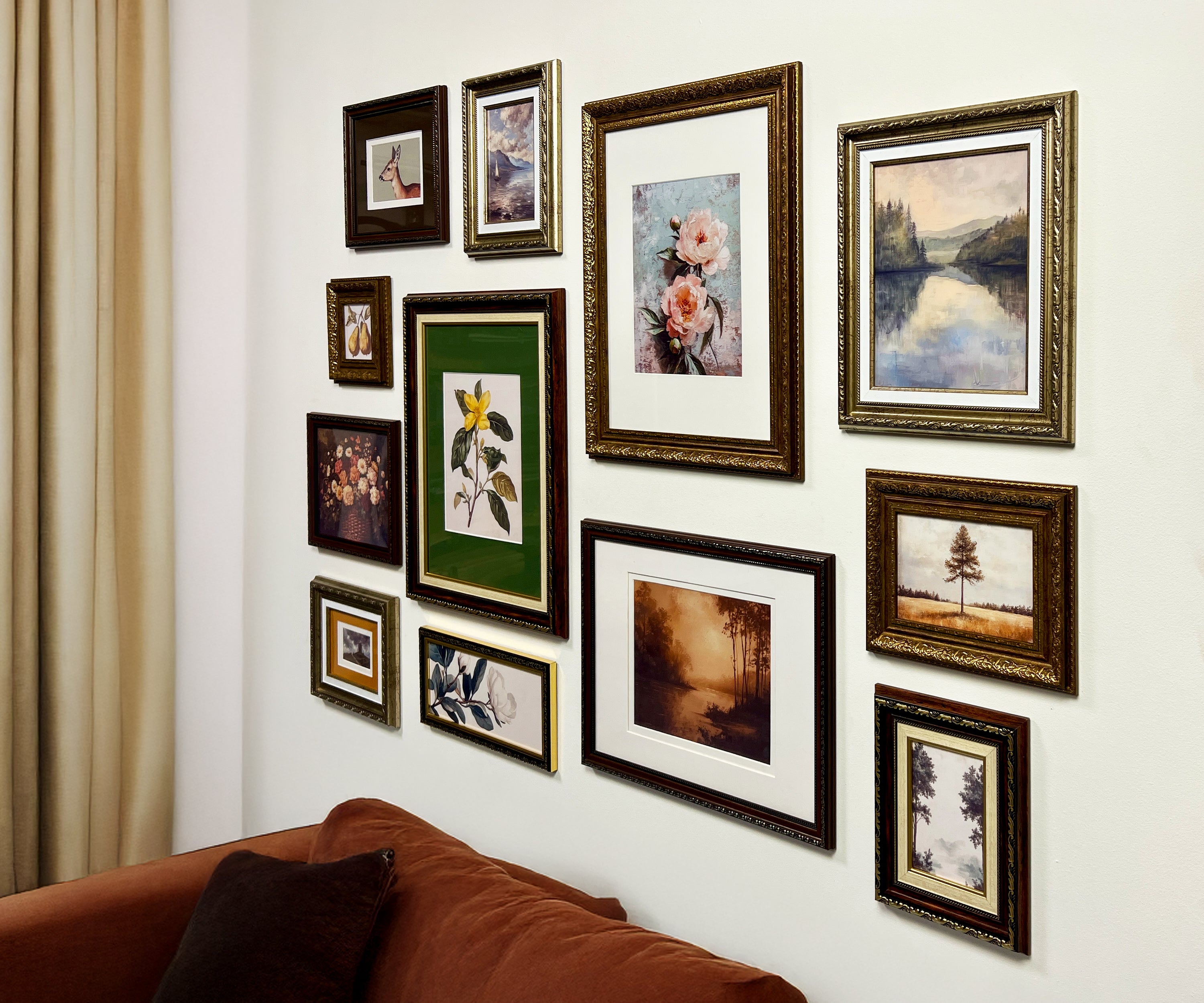 Dark Ornate Gallery Wall Frames Set – Victorian-Inspired Picture Frames