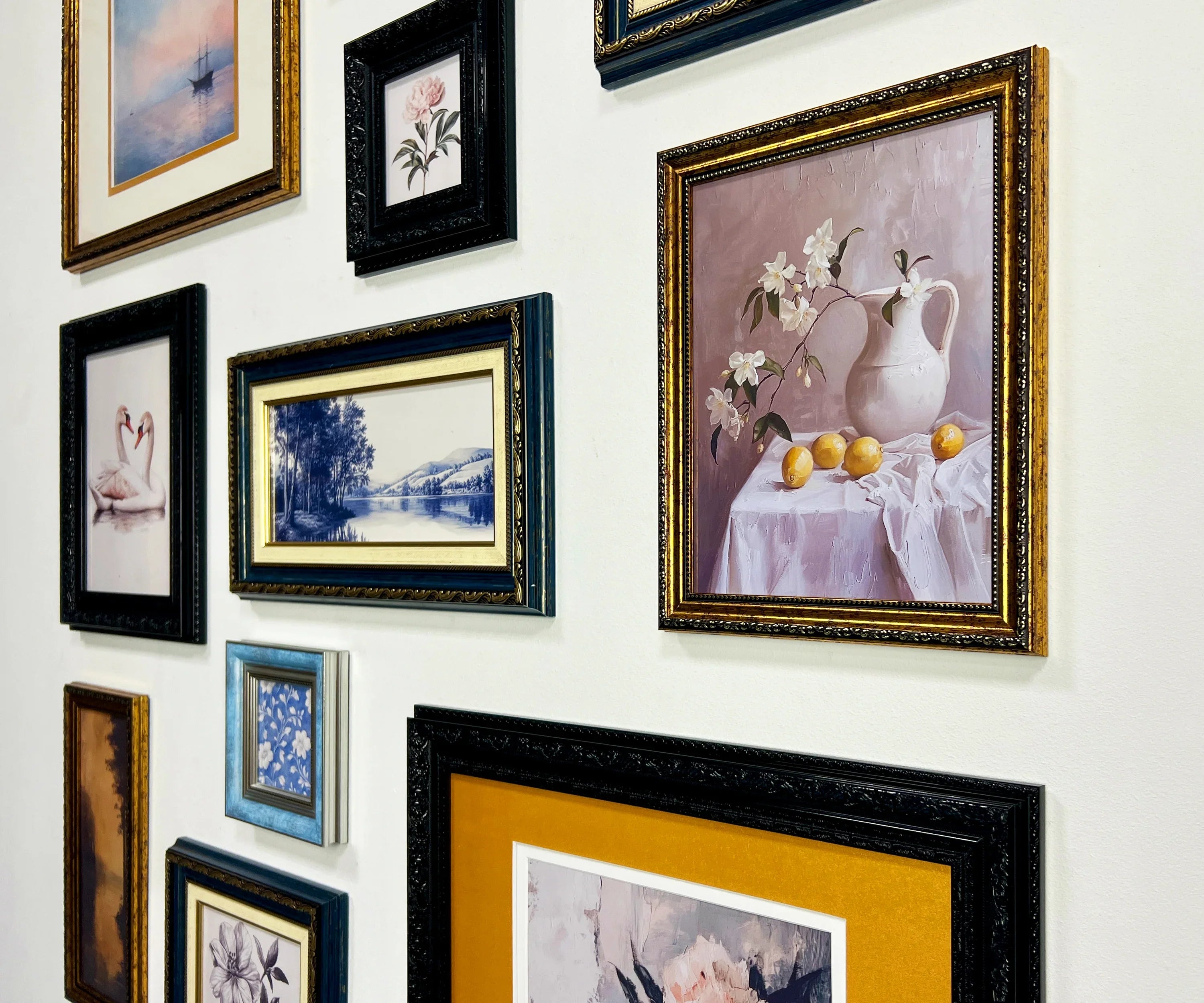 Dark & Gold Ornate Gallery Wall Frames Set