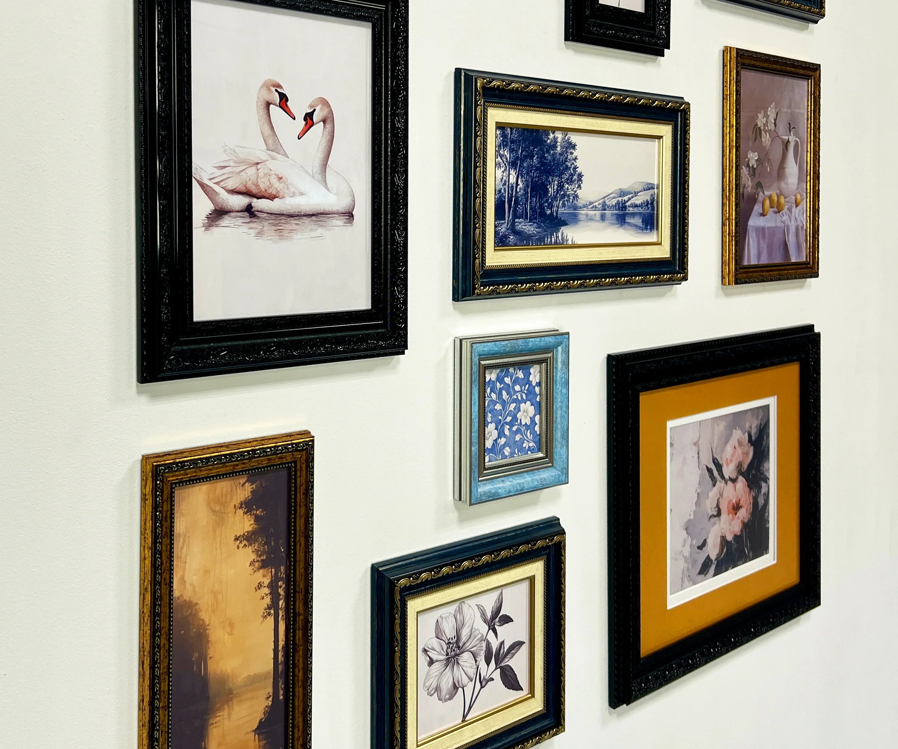 Dark & Gold Ornate Gallery Wall Frames Set