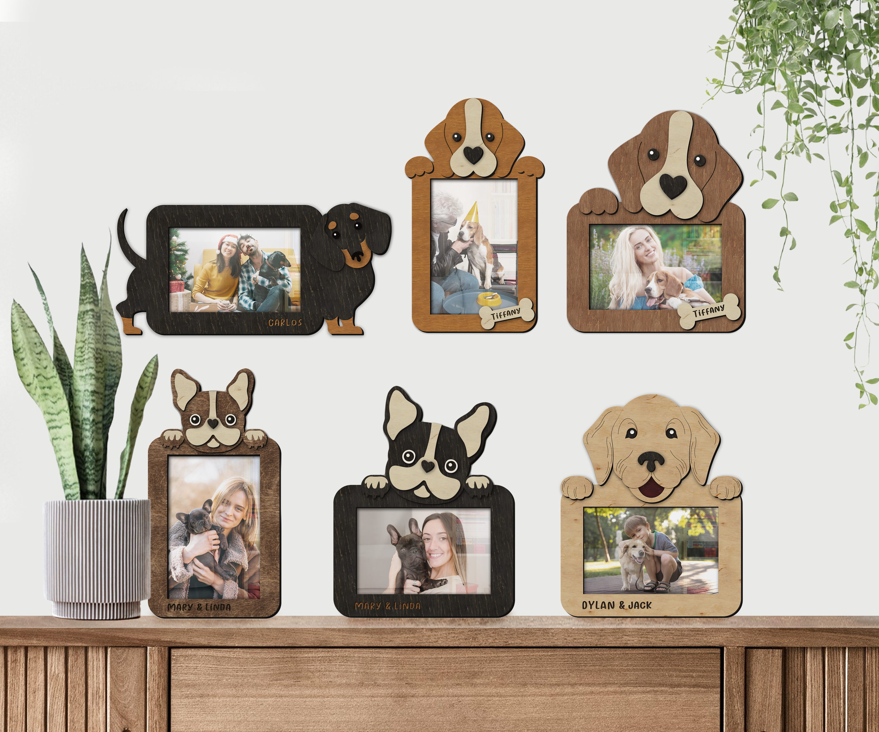 Personalisiertes Hunde-Erinnerungsgeschenk | Individueller Haustier-Fotorahmen