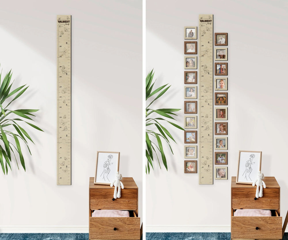 Picture frame for Kids Growth Chart 4x4 Photo frame