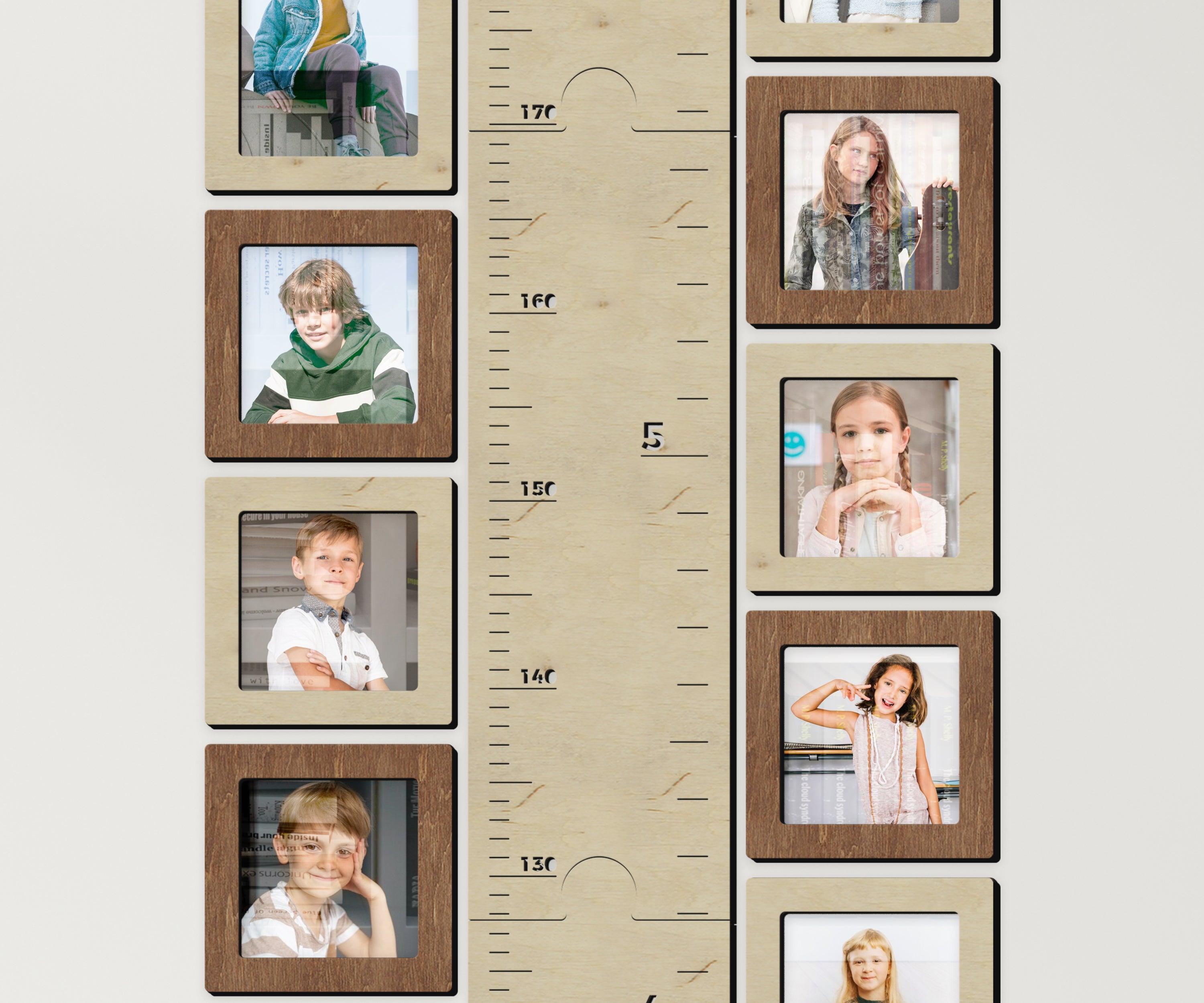 Picture frame for Wooden Kids growth Ruler | 4x4 Photo frames for Children's height chart - The Frame Depot