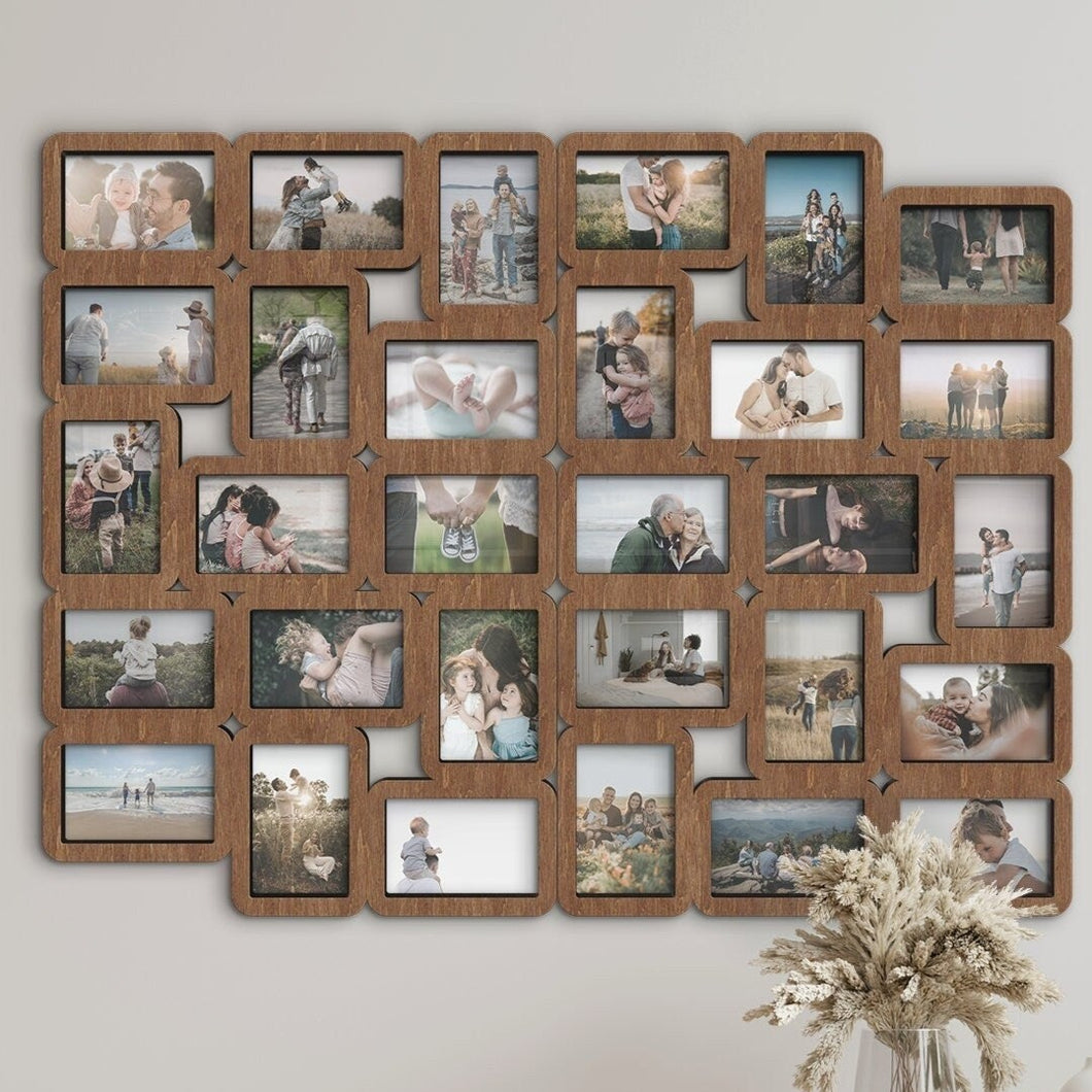 Custom color picture frame collage Large wall collage Multiple