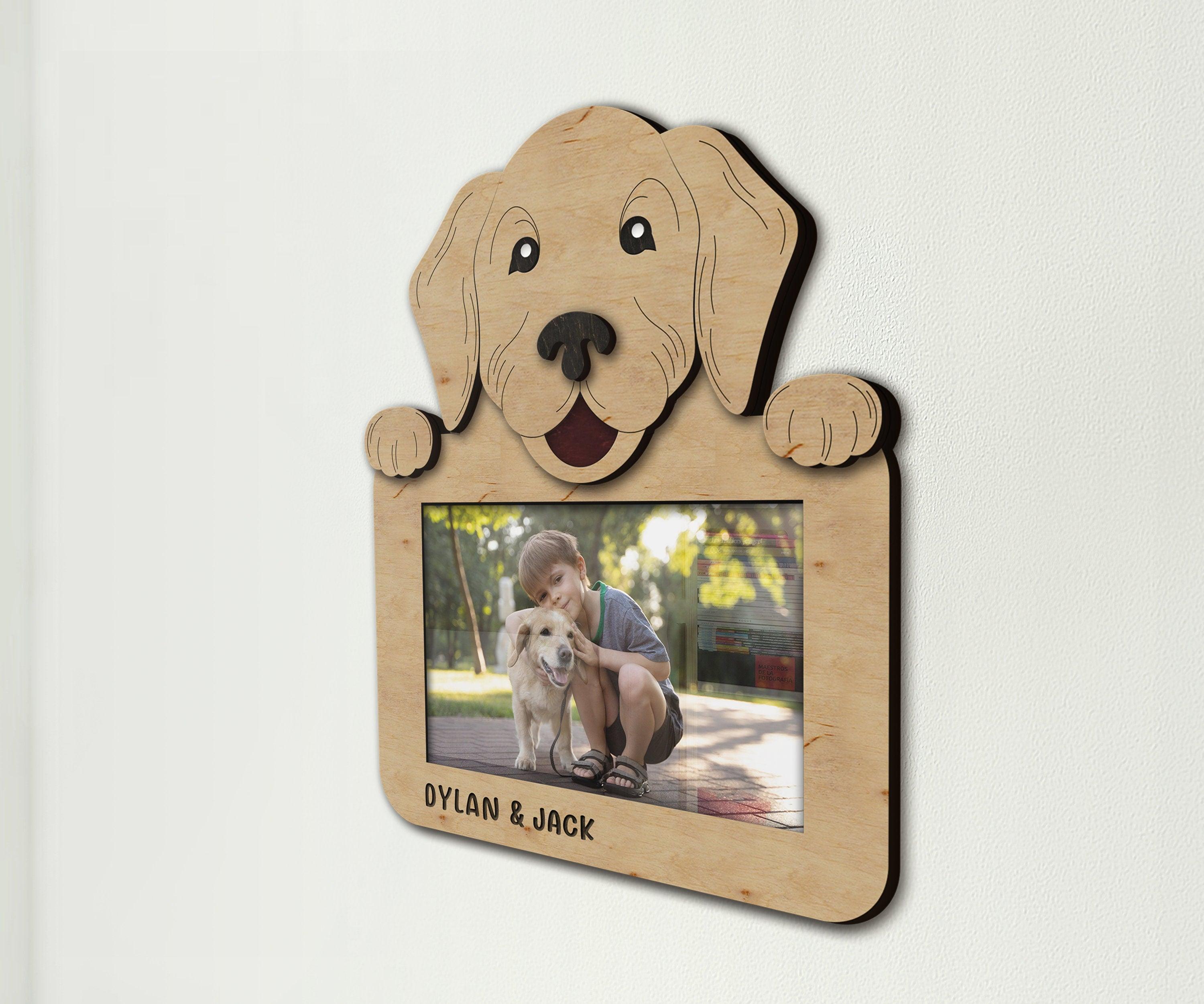 Custom Golden Retriever frame Personalized home decor for dog moms Unique present for Pet lovers Pet themed decor for living room or nursery