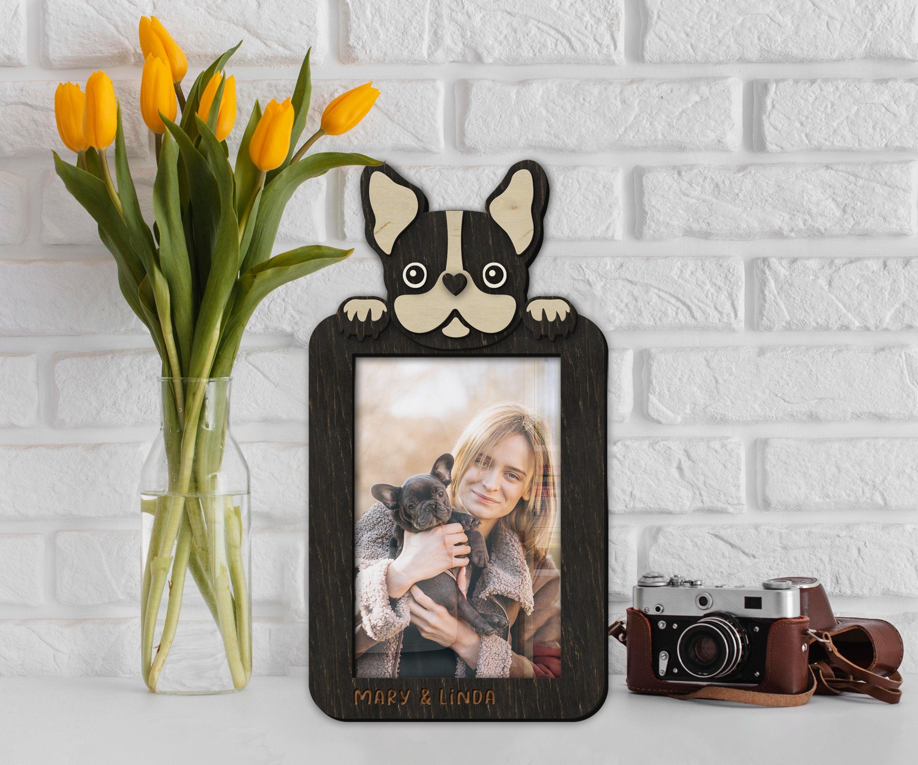 Custom French bulldog frame Unique present for Pet lovers Personalized home decor for dog parents Pet themed decor for living room, nursery