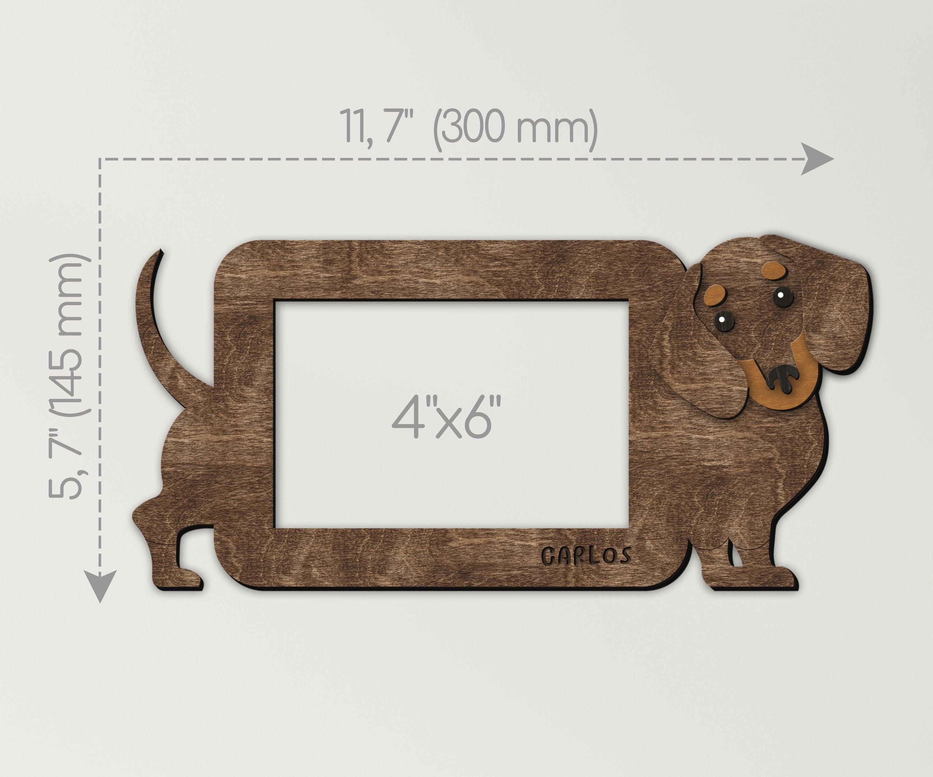 Custom Dachshund frame Unique present for Pet lovers Personalized home decor for dog parents Pet-themed decor for living room, nursery