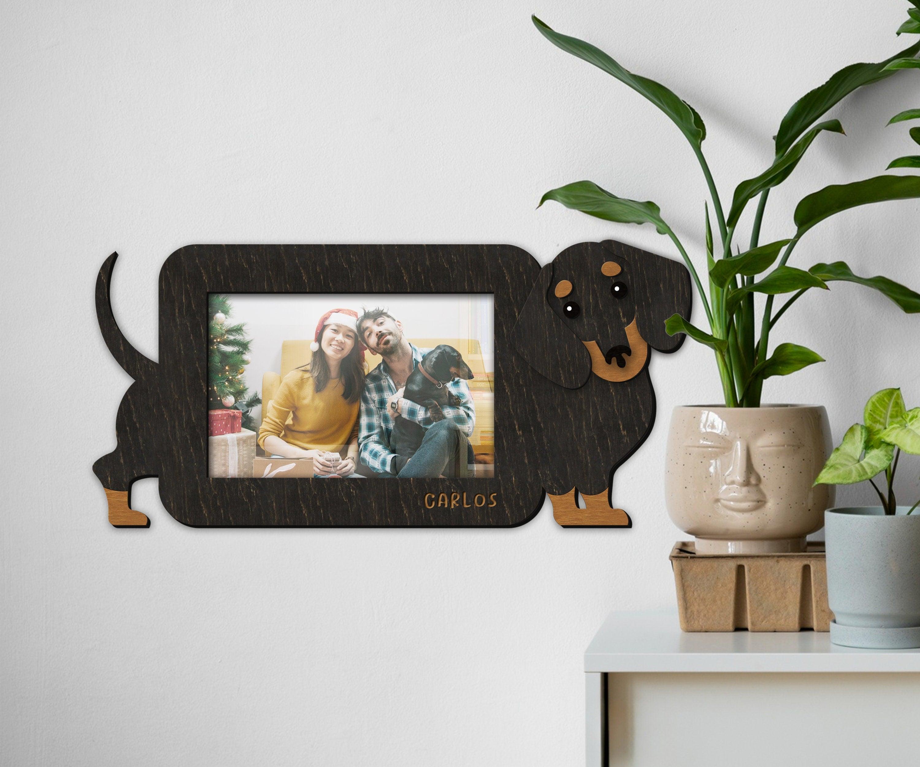 Custom Dachshund frame Unique present for Pet lovers Personalized home decor for dog parents Pet-themed decor for living room, nursery