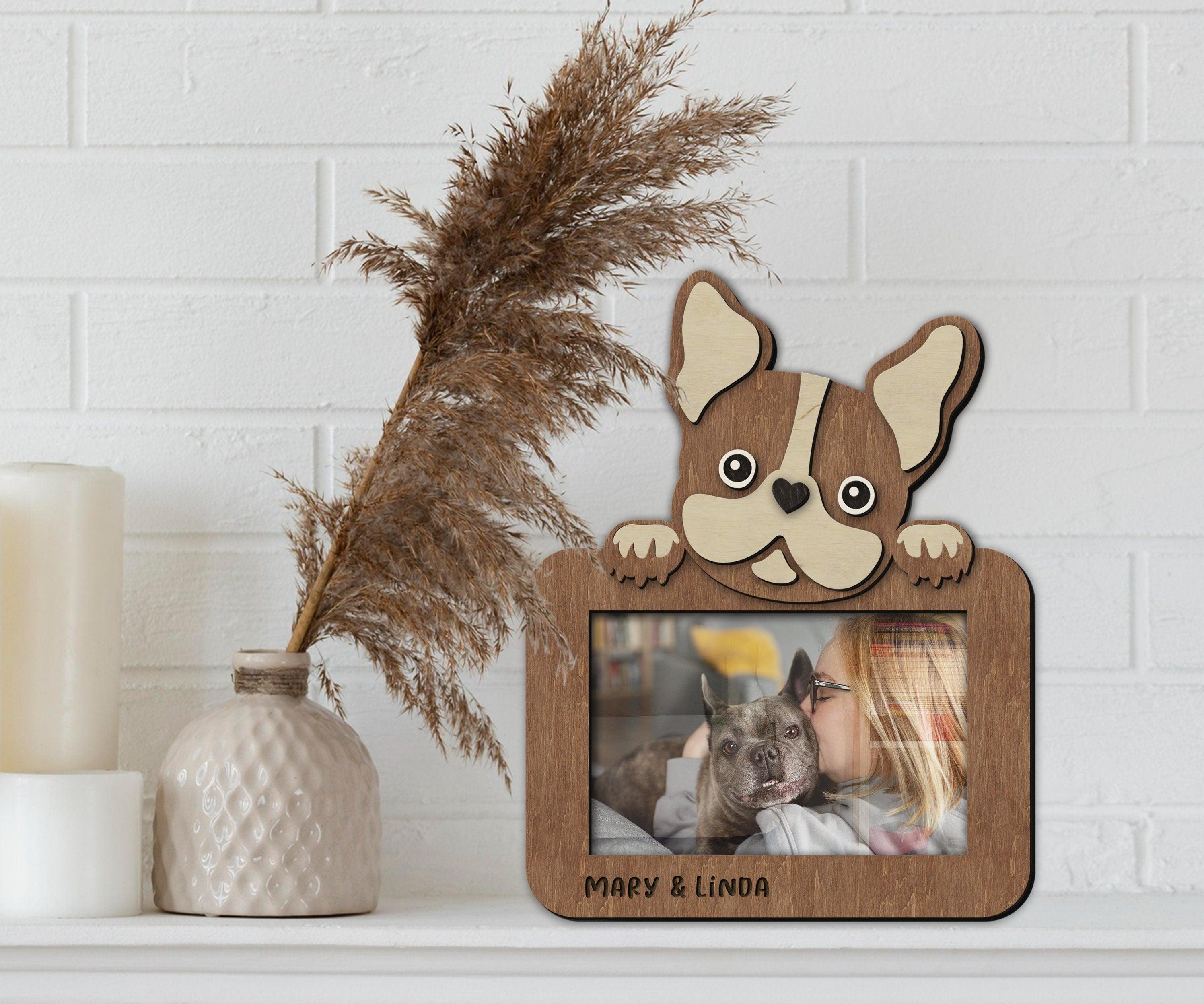 Unique present for Pet lovers Custom French bulldog frame Personalized home decor for dog parents Pet themed decor for living room, nursery