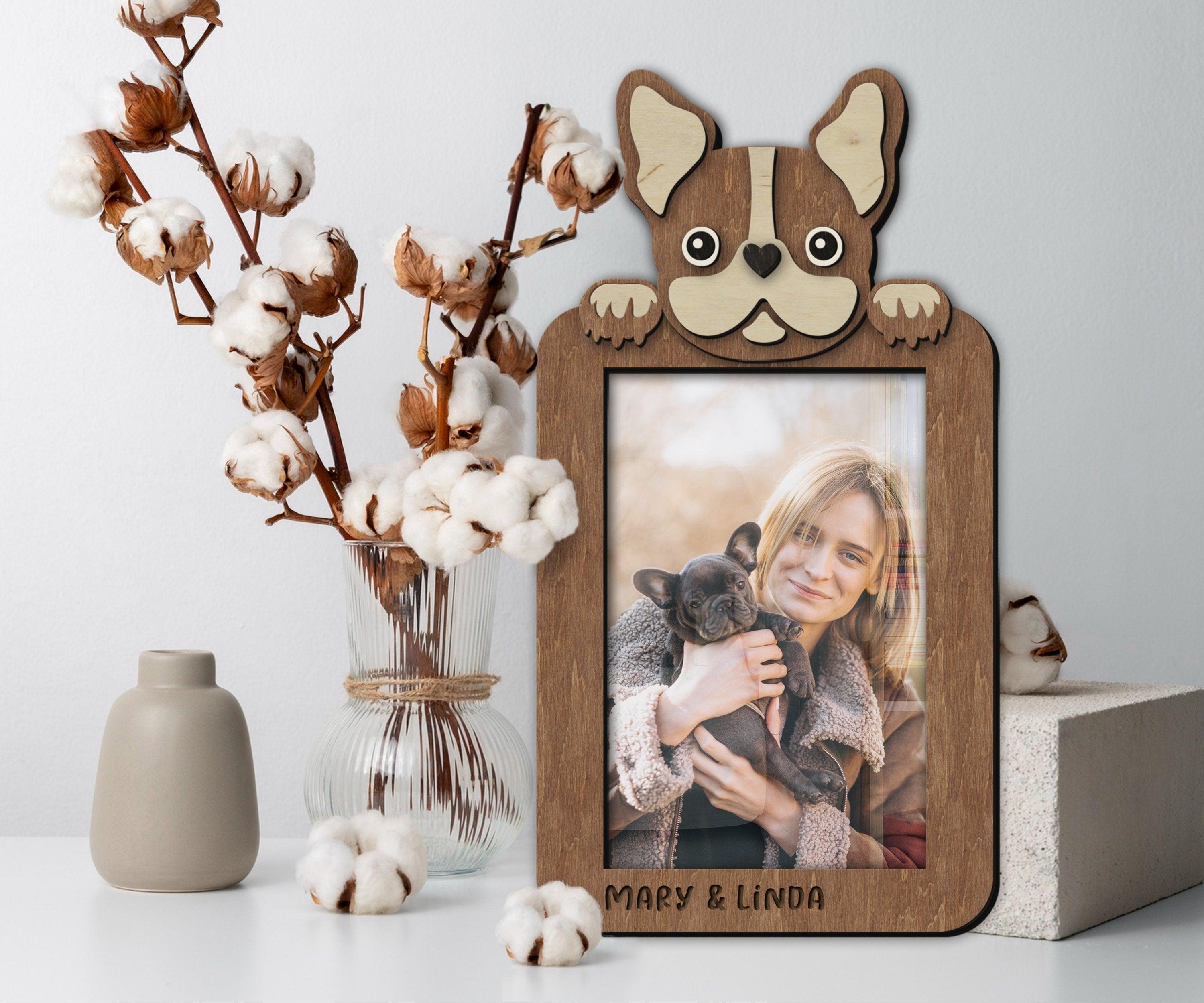 Custom French bulldog frame Unique present for Pet lovers Personalized home decor for dog parents Pet themed decor for living room, nursery