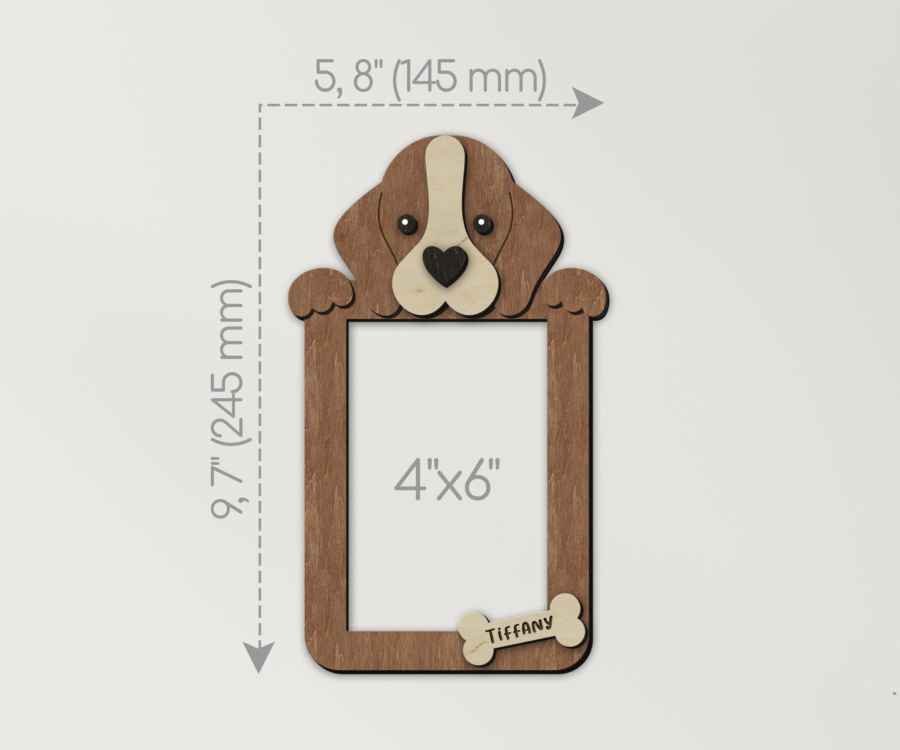 Personalized home decor for dog mom and dad Custom Beagle photo frame Unique gift for Pet lovers Pet themed decor for living room, kids room - The Frame Depot