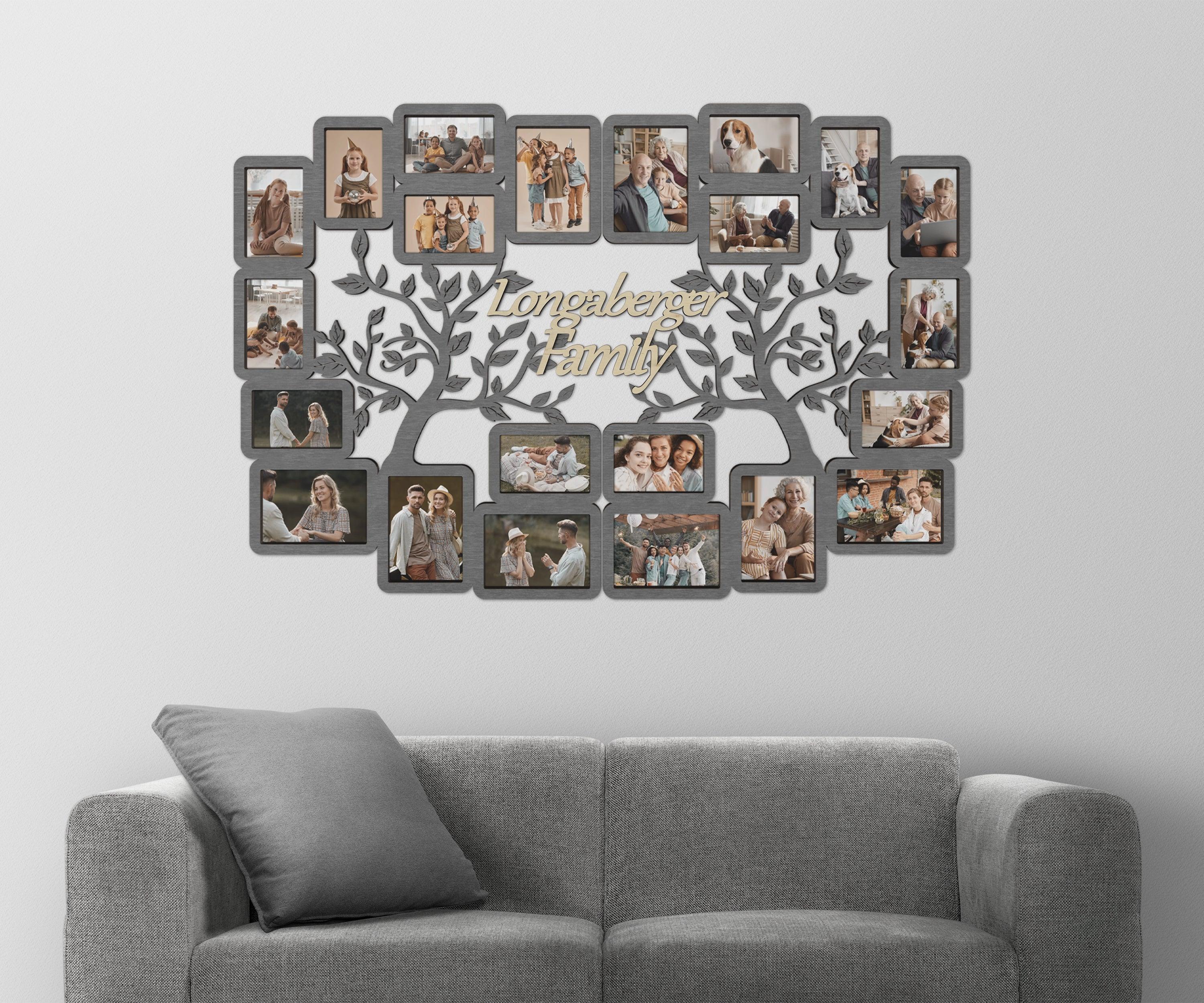 Picture frame collage, Picture frame engraved, Family portrait, Big picture frame, Large picture frame, Photo collage kit, 4x6 picture frame