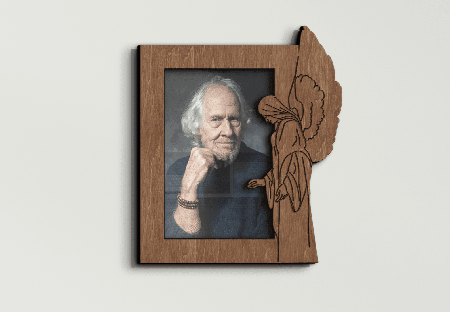 Custom Memorial Picture Frame | Photo Frame With Angel - The Frame Depot
