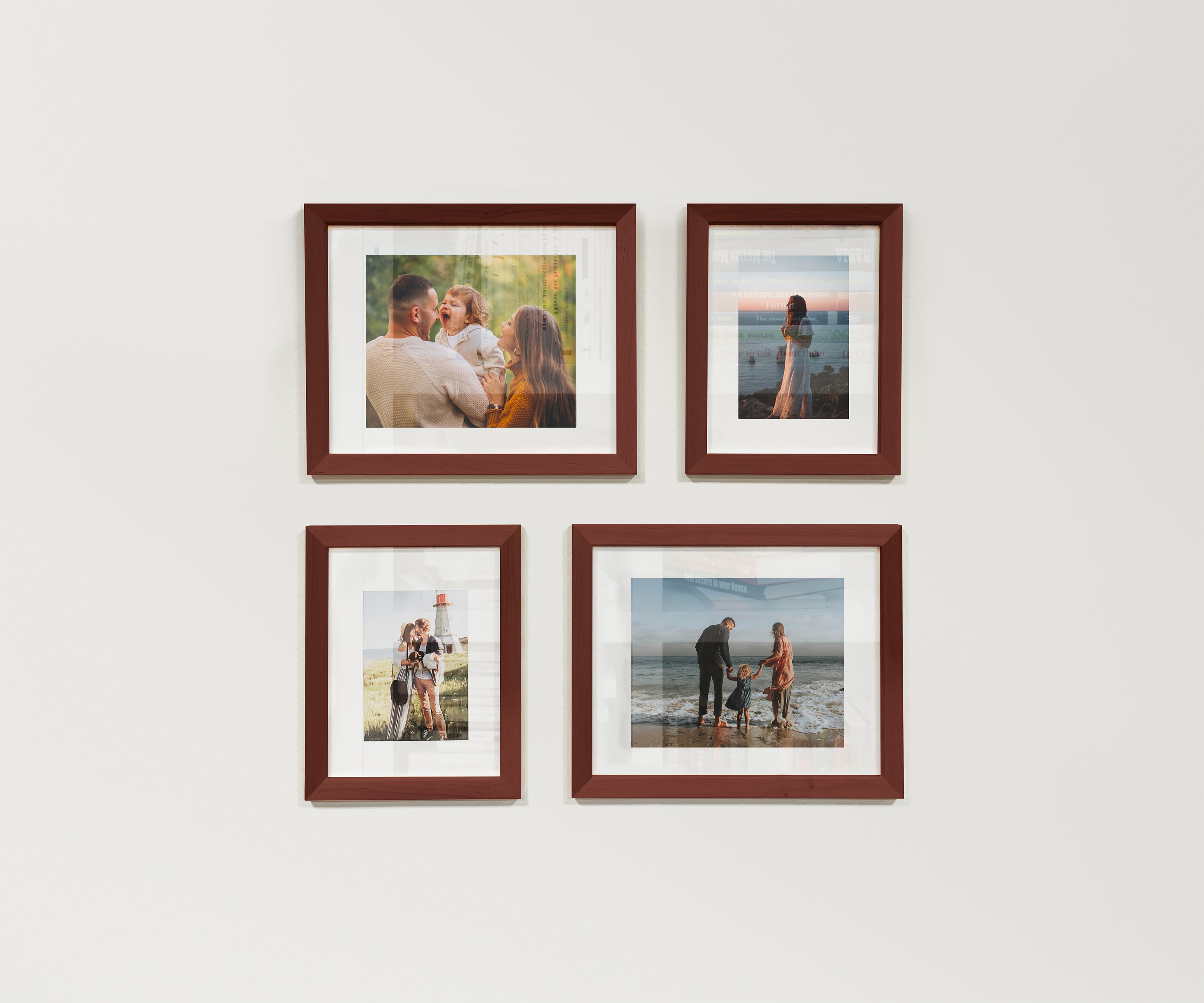 Picture frame set constructor | Rustic wall gallery frames