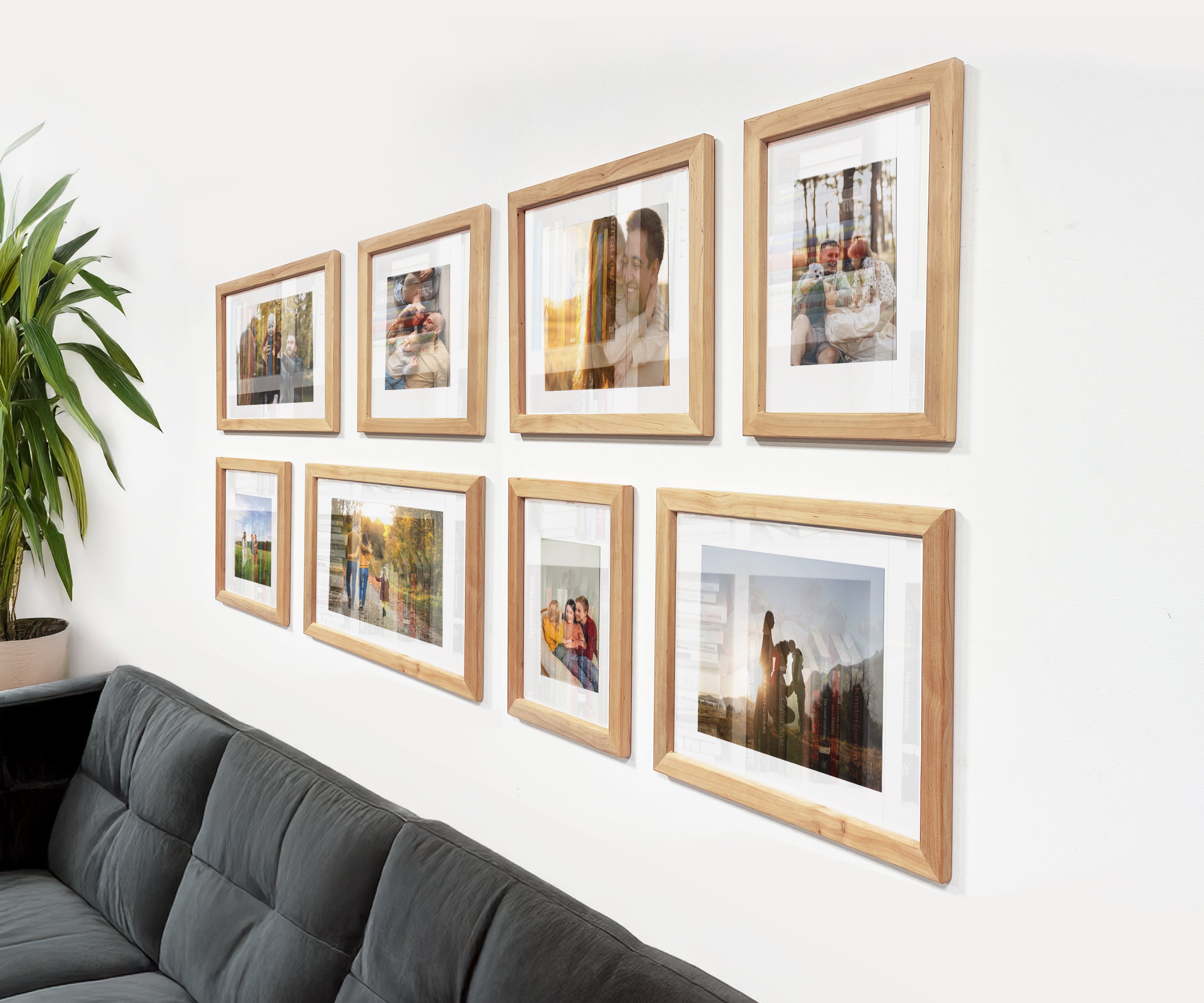 Picture frame set constructor | Rustic wall gallery frames